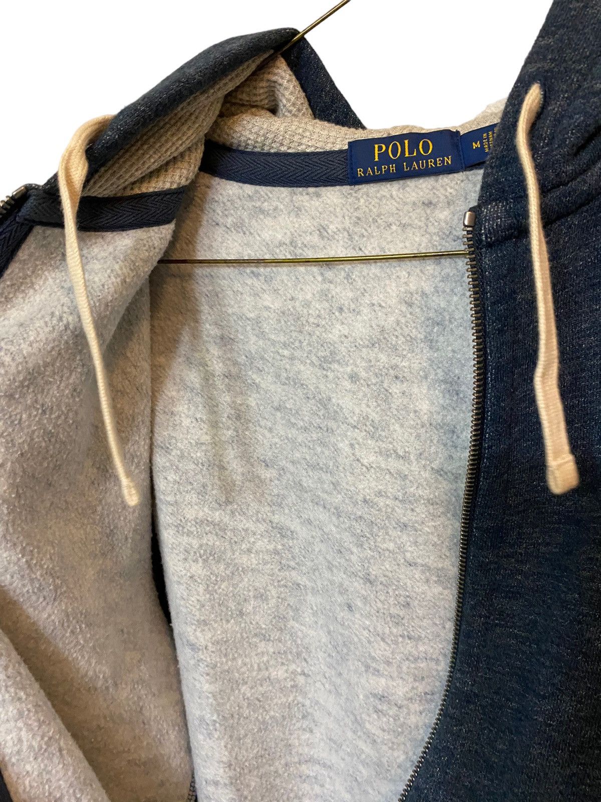 Polo Ralph Lauren Polo Ralph Lauren Denim Blue Zip Up Fleece Hoodie Size US M / EU 48-50 / 2 - 4 Thumbnail