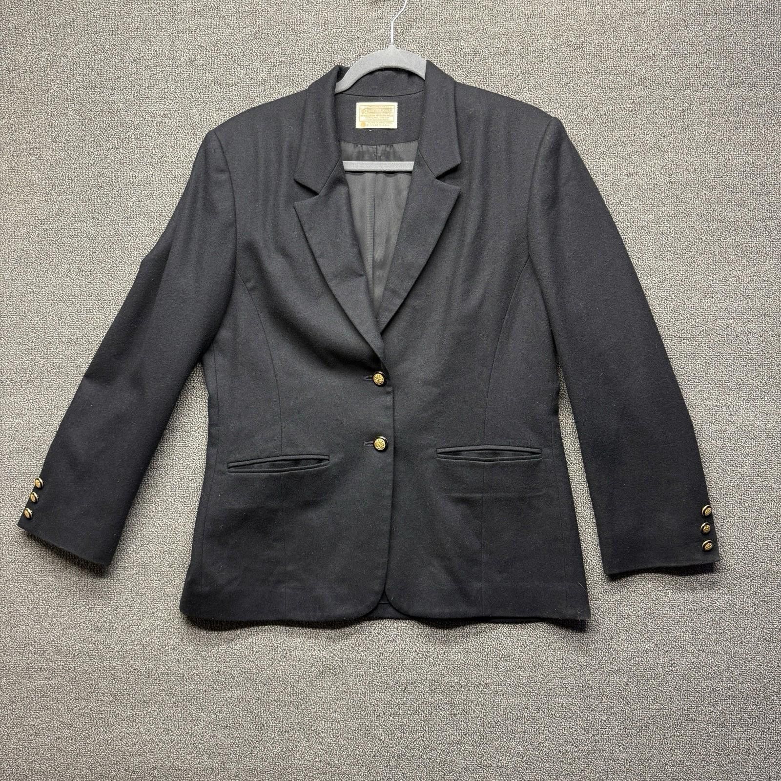 Pendleton Vtg Pendleton Blazer Women 10 100% Virgin Wool Gold Button Size L / US 10 / IT 46 - 1 Thumbnail