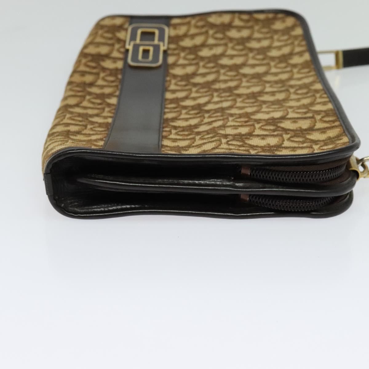 Dior DIOR Trotter Canvas Shoulder Bag Brown Gold Size ONE SIZE - 5 Thumbnail