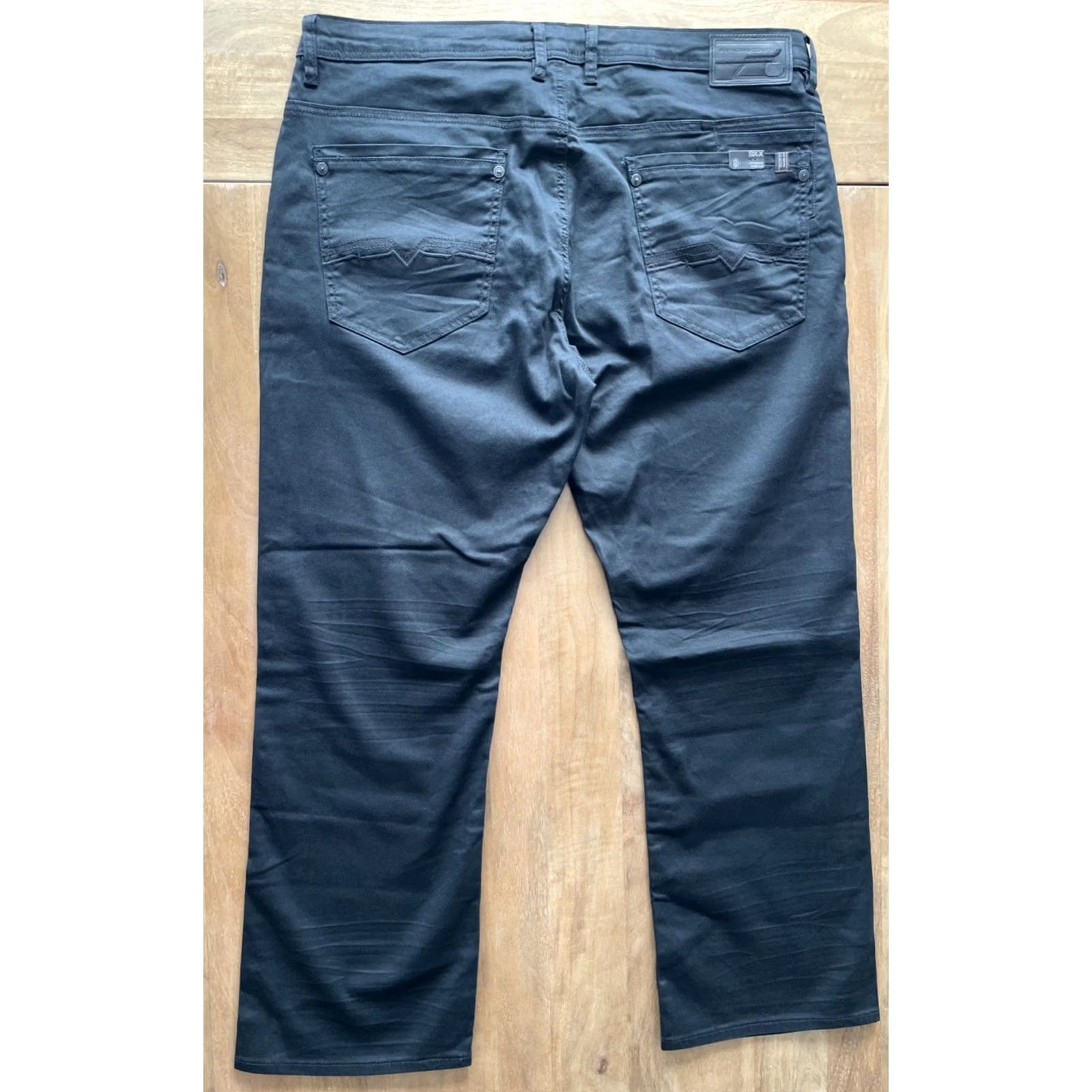 Buffalo David Bitton Buffalo David Bitton Jeans Mens 40x30 Six-X Black Straight Stretch Denim Size US 40 / EU 56 - 2 Thumbnail