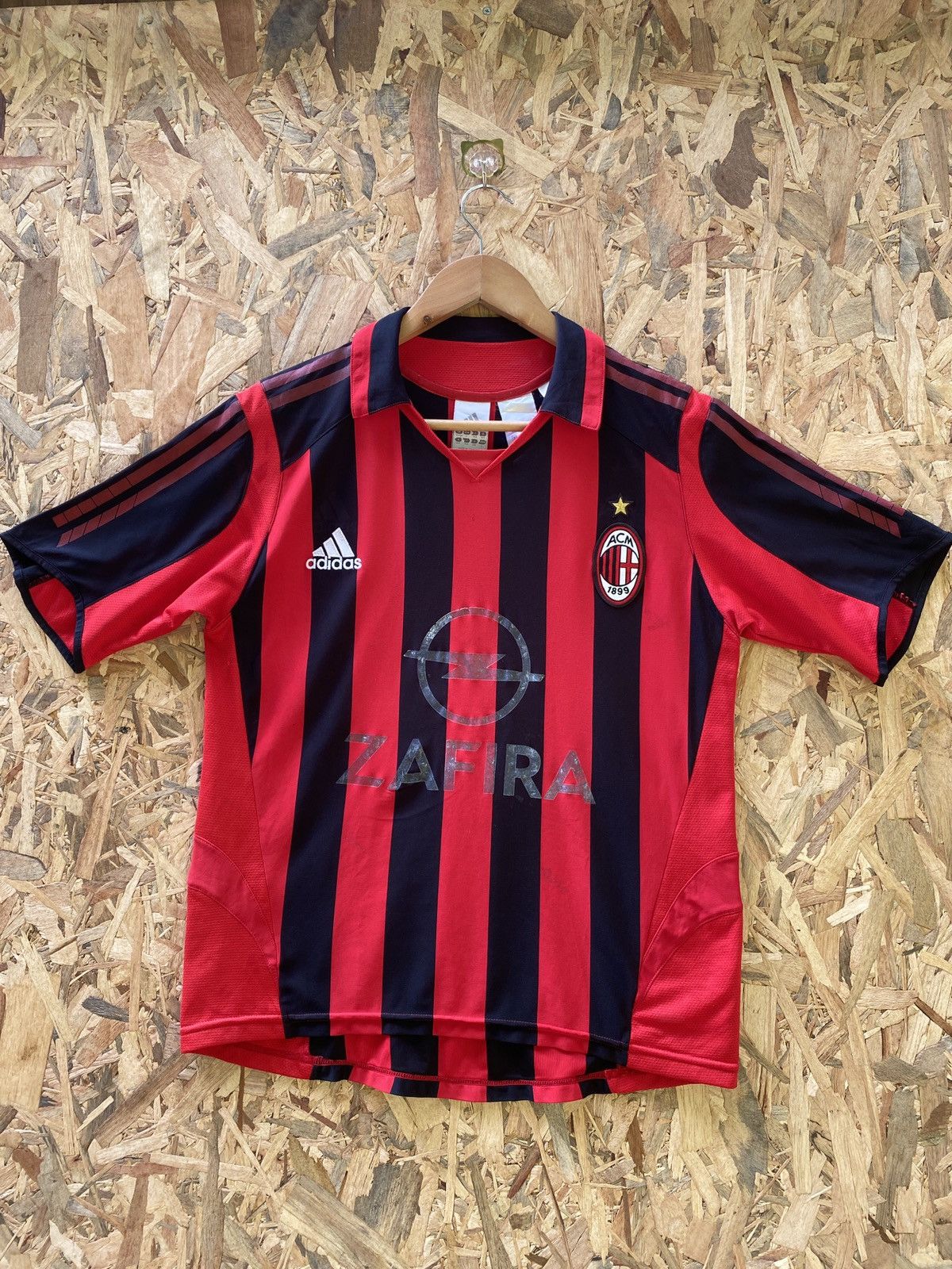 Adidas × Vintage Vintage a.c milan jersey Size US L / EU 52-54 / 3 - 1 Thumbnail