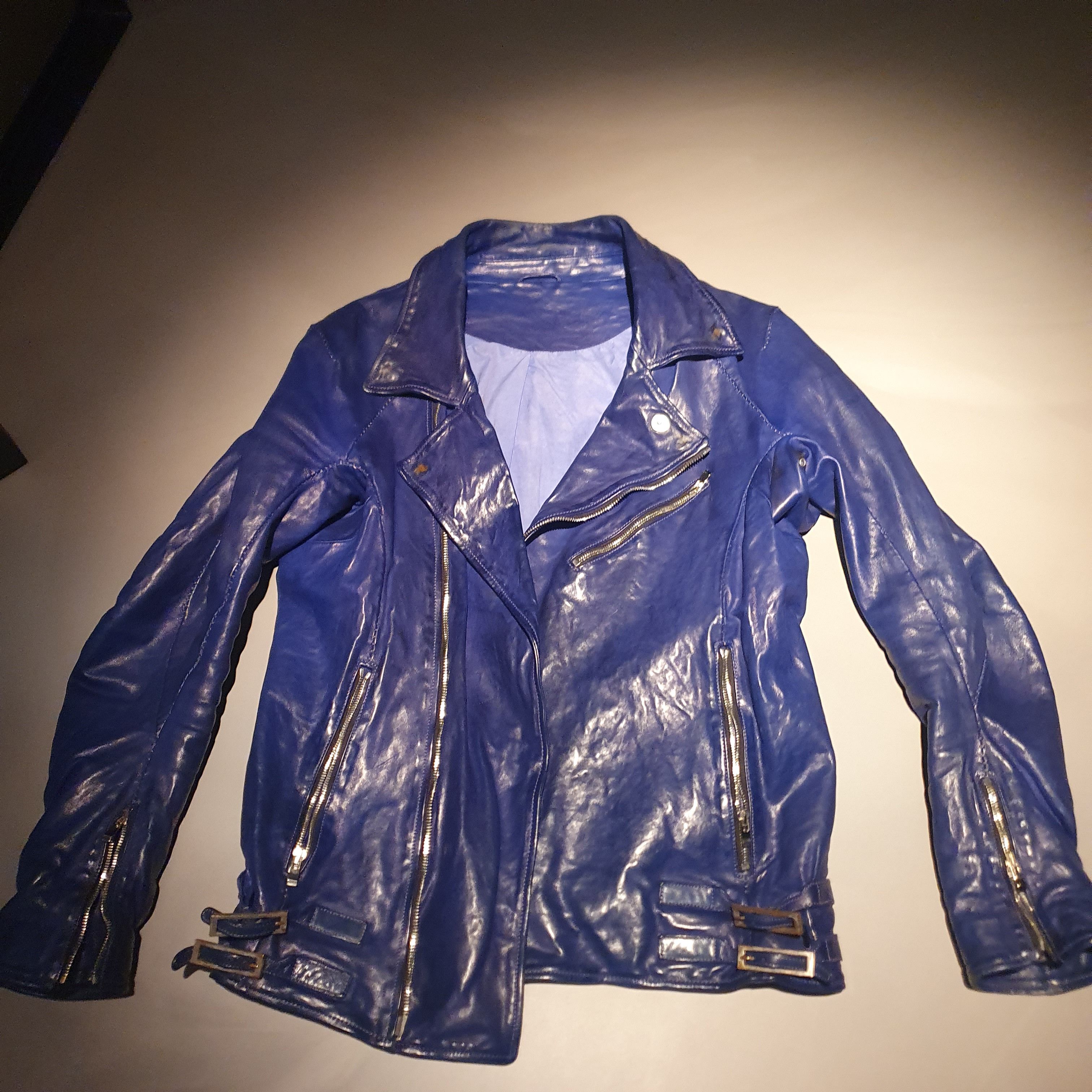 Incarnation Incarnation submarine blue leather jacket Size US M / EU 48-50 / 2 - 4 Thumbnail