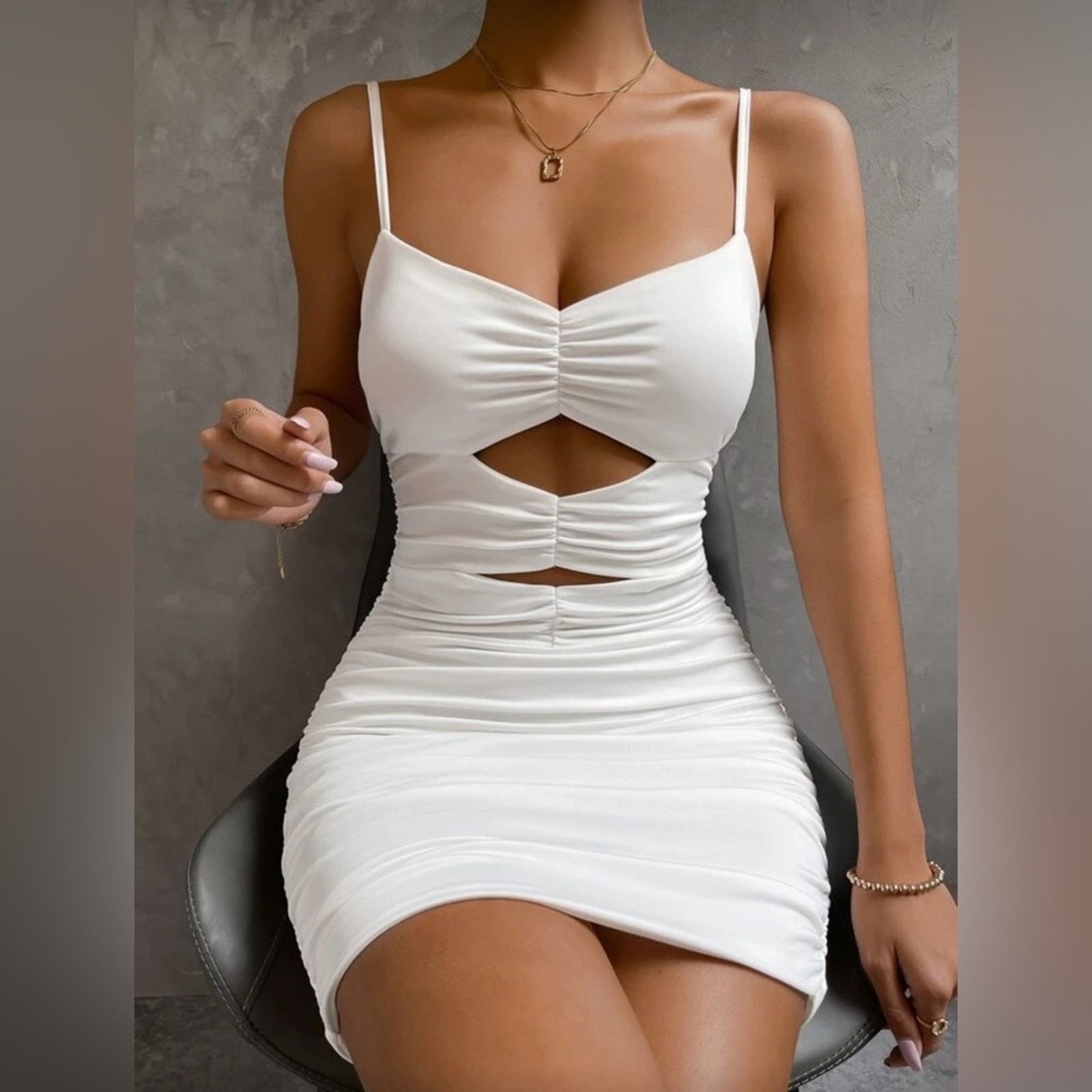 Other New Y2K Chic White Cut-Out Mini Dress size XS/S Size S / US 4 / IT 40 - 5 Thumbnail