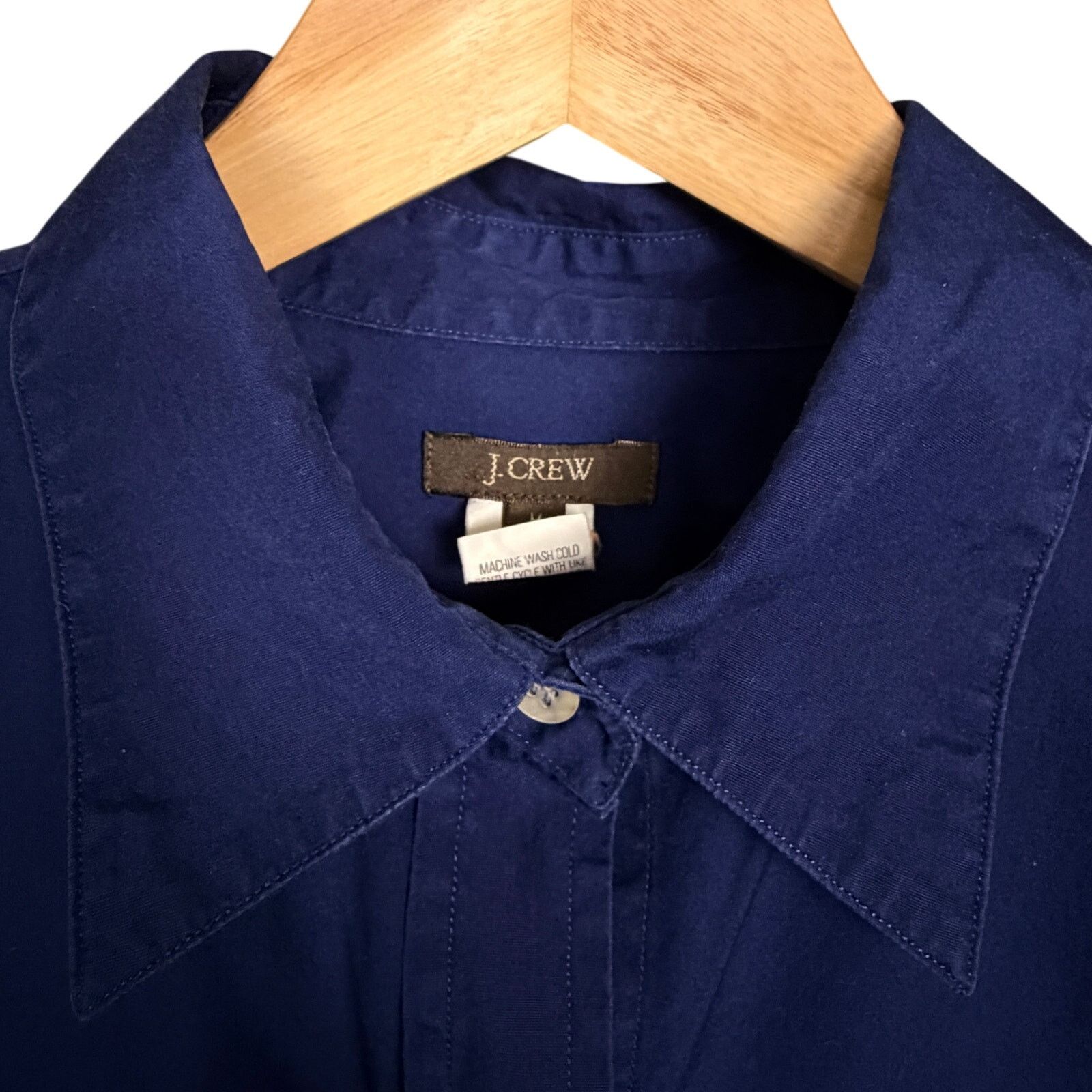 J.Crew J.Crew Dark Blue L/S Button Down Shirt Work Office Cotton M Size US M / EU 48-50 / 2 - 3 Thumbnail