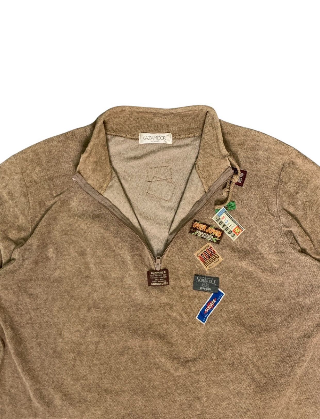 Japanese Brand Rare Design Kazamidori By Naicai Half Zipper Sweatshirts Size M / US 6-8 / IT 42-44 - 4 Thumbnail