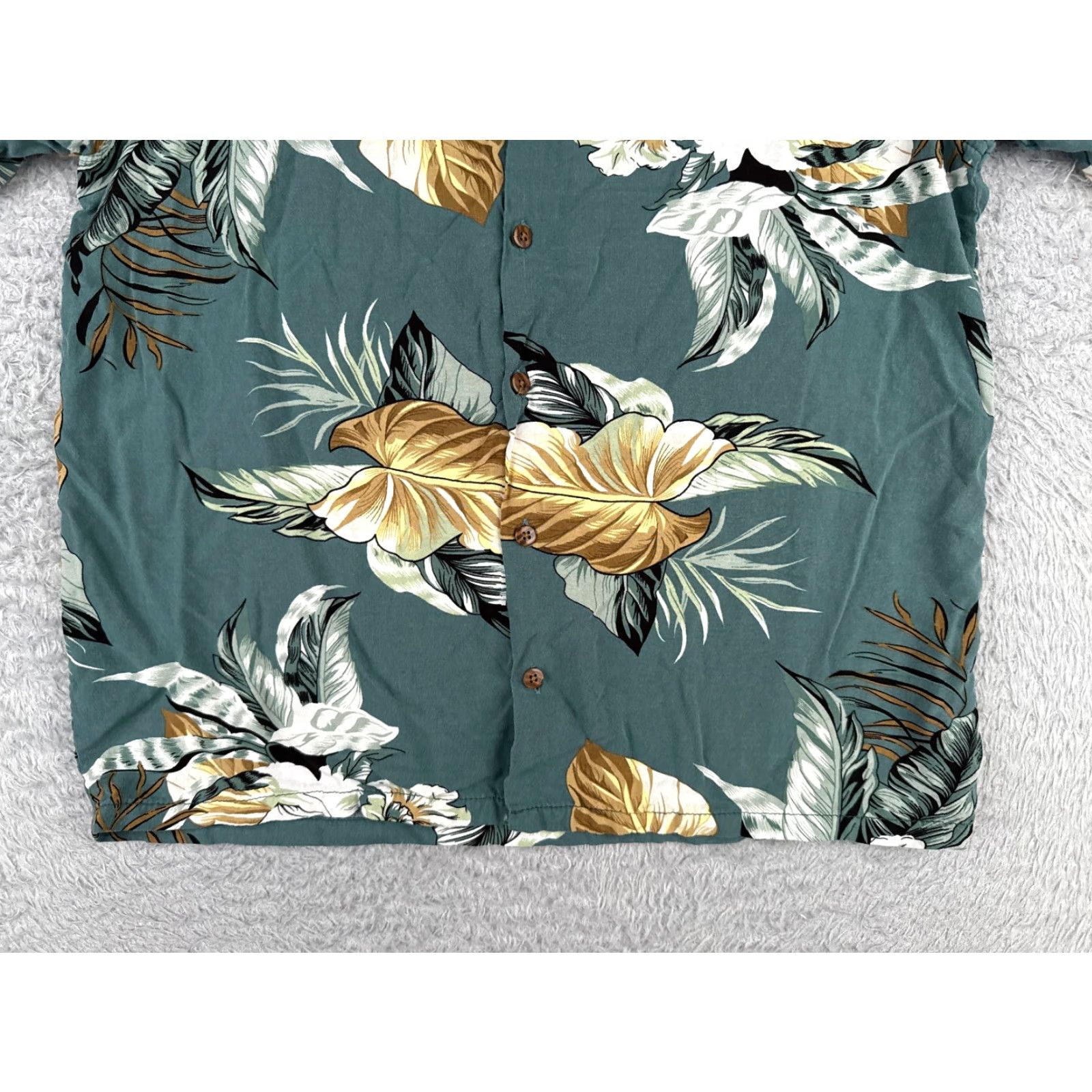 Vintage Khamlaingaen Hawaiian Shirt Mens Medium Blue Floral Button-Up Cotton Blend Aloha Luau Vacation Mens Size US M / EU 48-50 / 2 - 5 Thumbnail