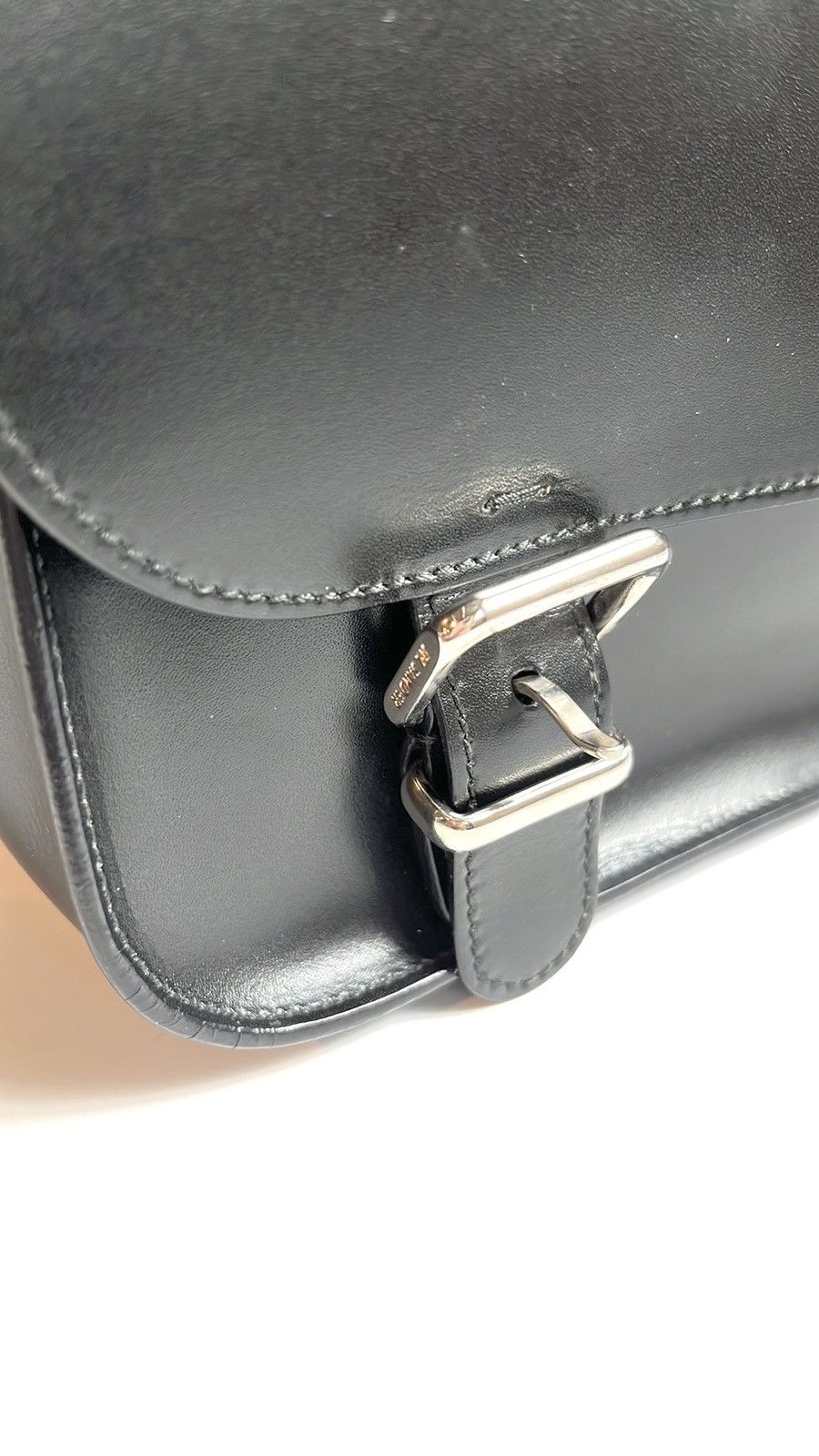 Jil Sander Jil Sander Navy Leather Convertible Buckled-Flap Backpack Size ONE SIZE - 7 Thumbnail
