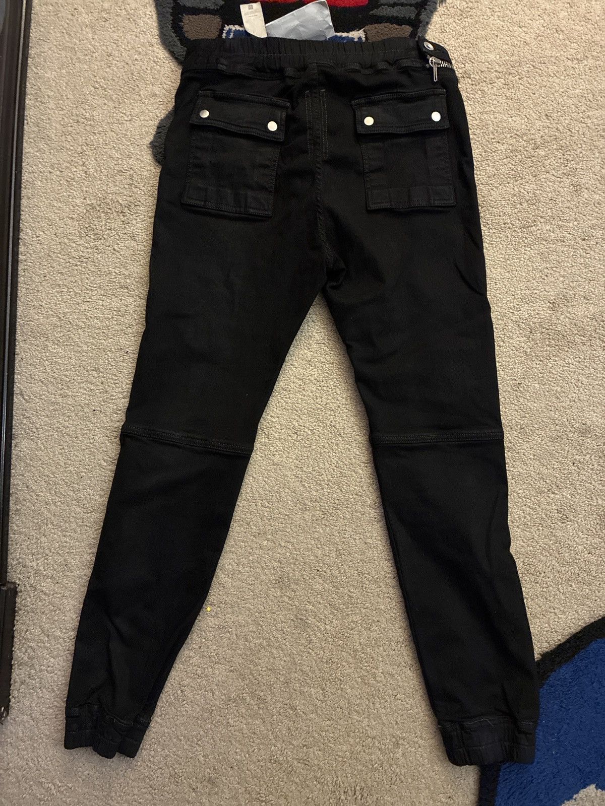 Rick Owens Drkshdw Rick Owens Aircut Waxed Joggers Size US 32 / EU 48 - 2 Thumbnail