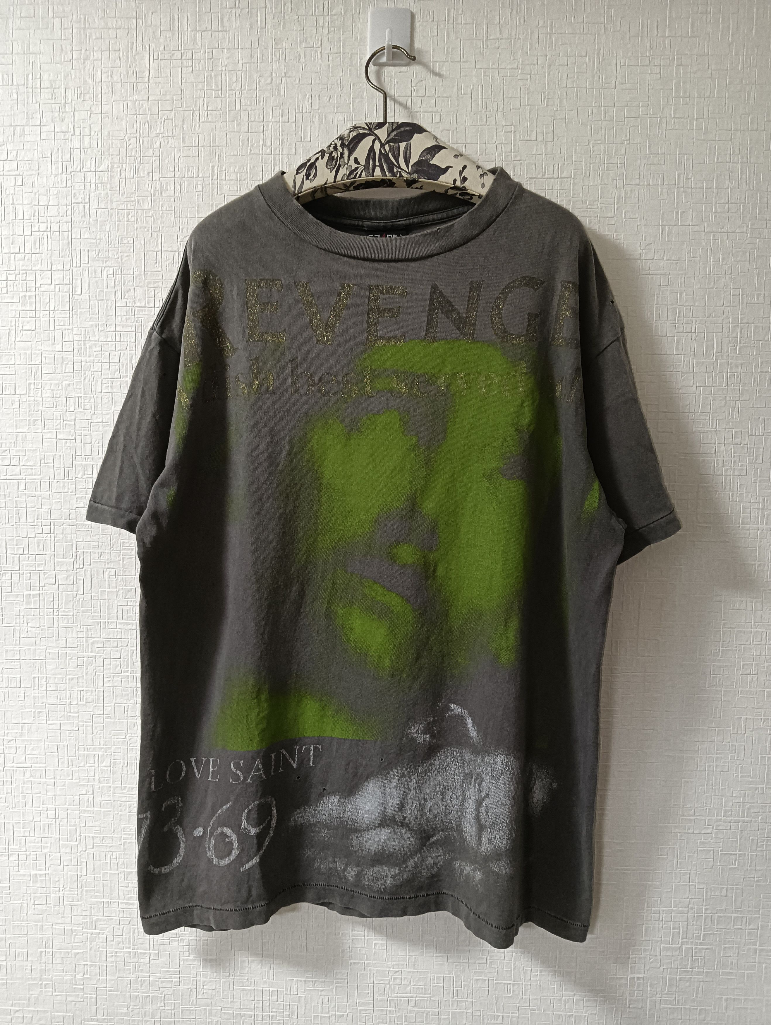 Pre-owned Saint Michael Revenge Tee In Black