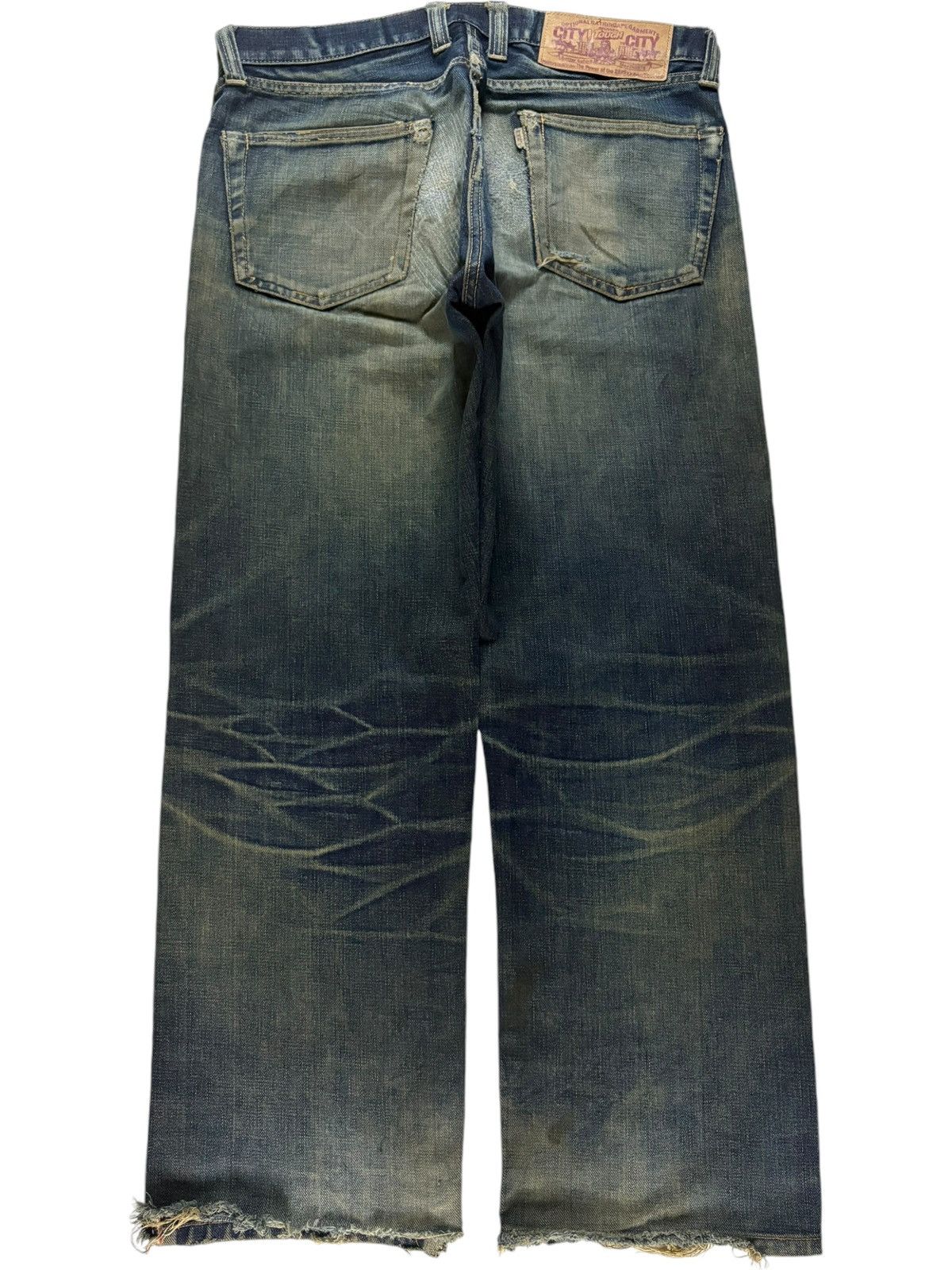 Bape Vintage Japanese Bape Selvedge Sick Mud Wash Baggy Jeans Size US 33 - 3 Thumbnail