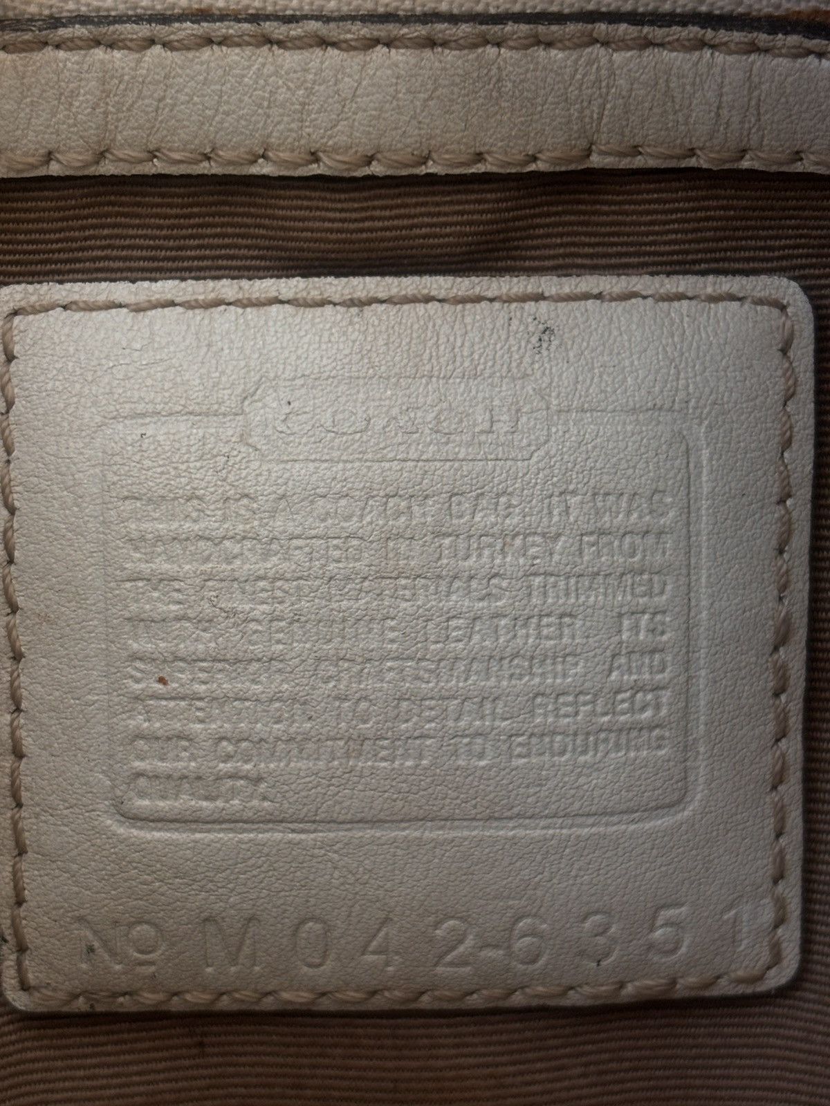 Coach 1990s Coach 6351 Monogram Logo Hobo Bag Size ONE SIZE - 12 Thumbnail