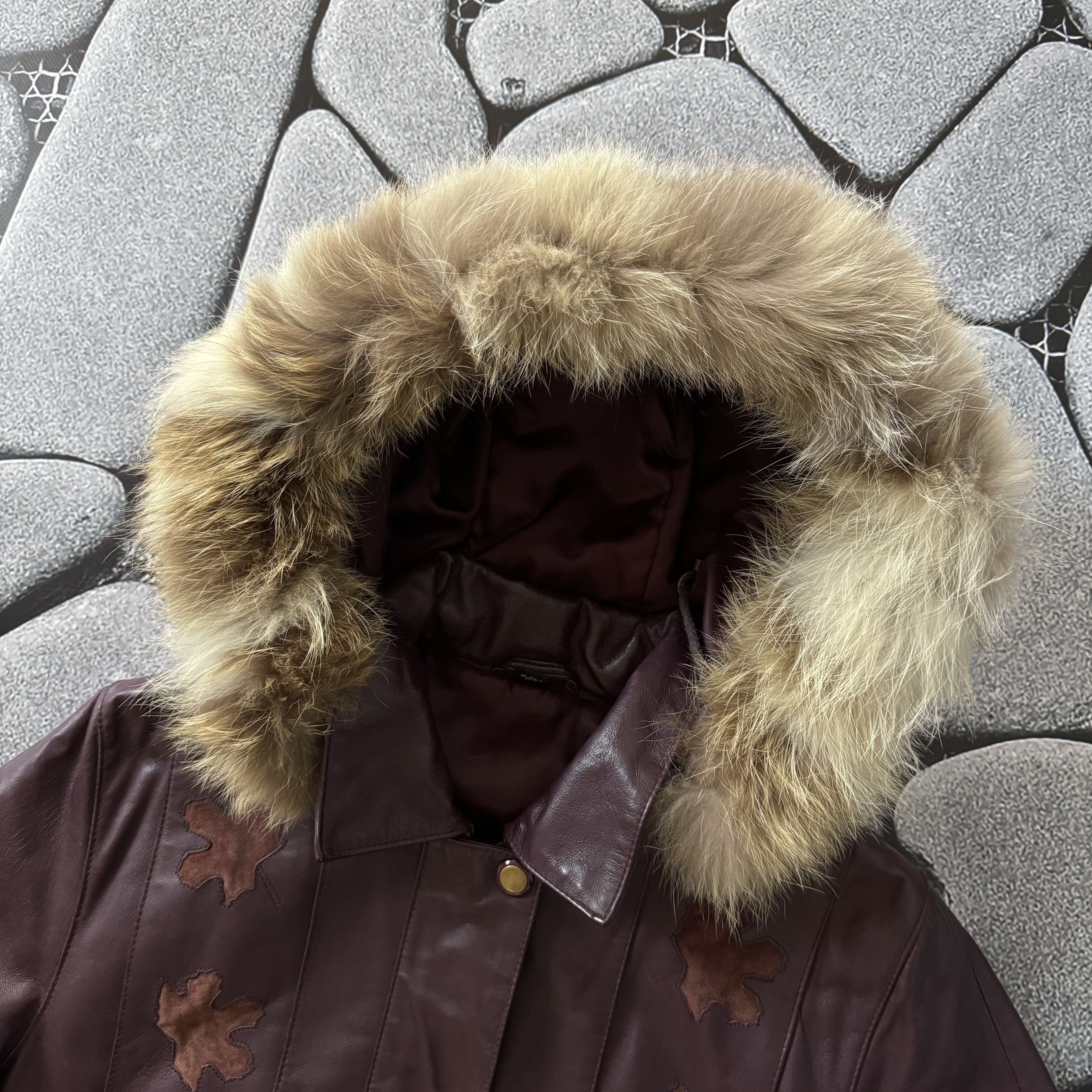 Vera Pelle × Vintage VINTAGE LEATHER VERA PELLE ZIP JACKET RETRO COAT FUR Size US L / EU 52-54 / 3 - 3 Thumbnail