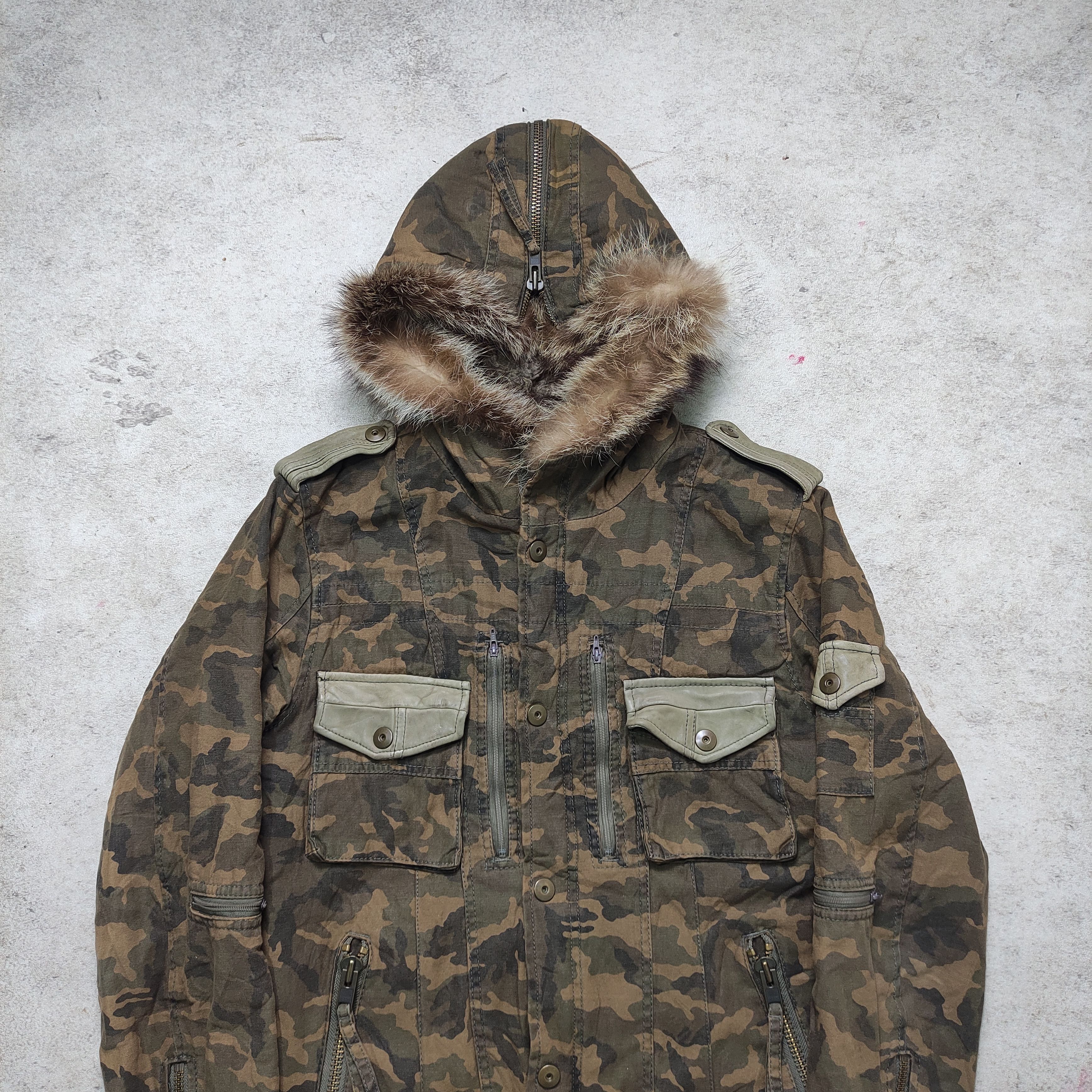 If Six Was Nine Burden Camo Military Fur Jacket Japanese Brand Size US M / EU 48-50 / 2 - 5 Thumbnail