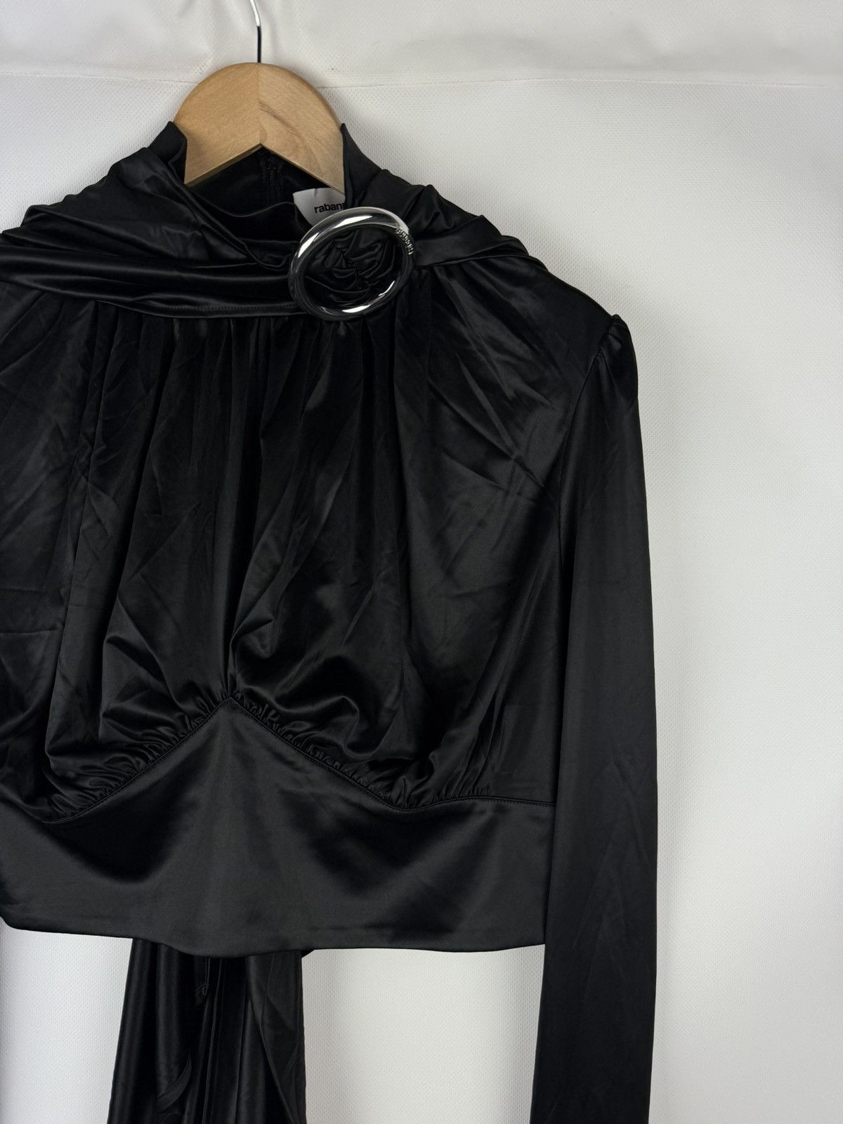 Paco Rabanne Paco Rabanne H&M Ladies Long Sleeve Buckle Top Blouse Tunic Size XXL / US 16-18 / IT 52-54 - 5 Thumbnail