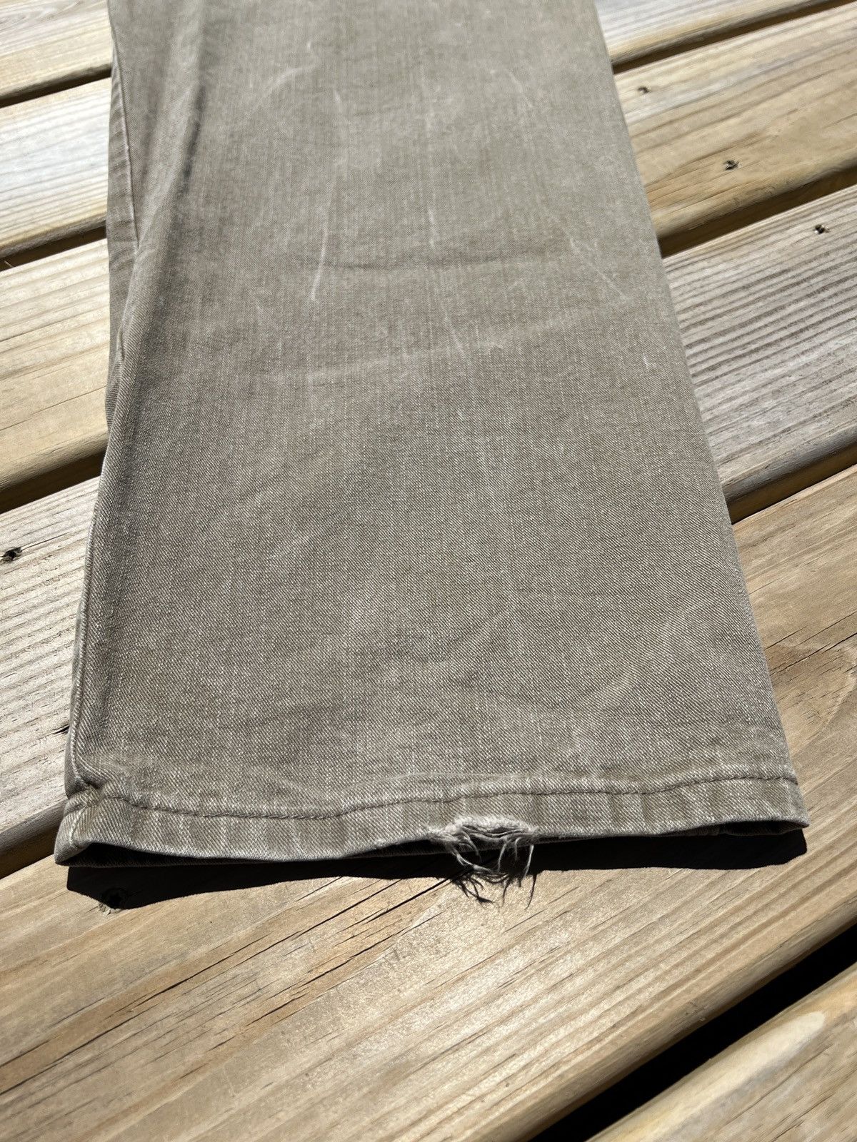 Vintage × Wrangler Y2K Wrangler Carpenter Khaki Green Denim Pants Size US 36 / EU 52 - 8 Thumbnail