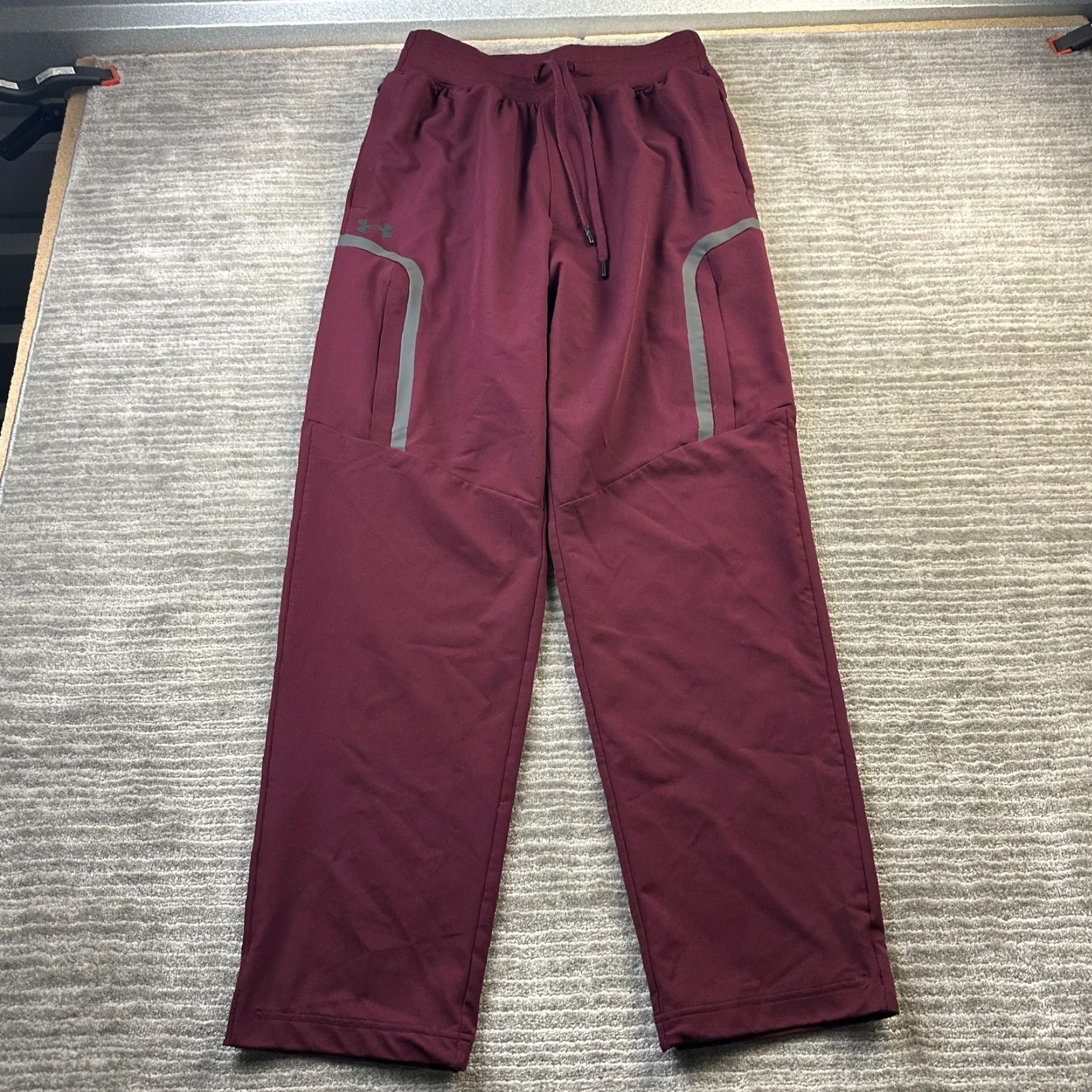 Under Armour Under Armour Jogger Pants Mens M Red Elite Sportstyle Cargo Pockets Elastic Waist Sweatpants Size US 31 - 2 Thumbnail
