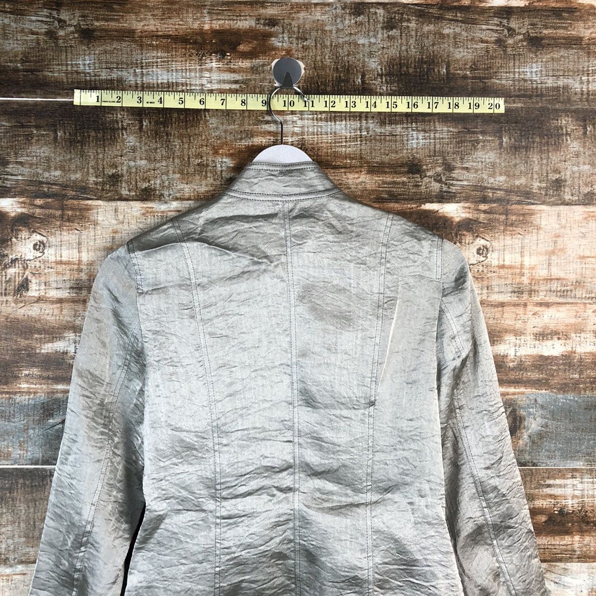 Hiroko Koshino Homme Hiroko Bis hiroko koshino Grey Blazer #A2396 Size S / US 4 / IT 40 - 12 Thumbnail