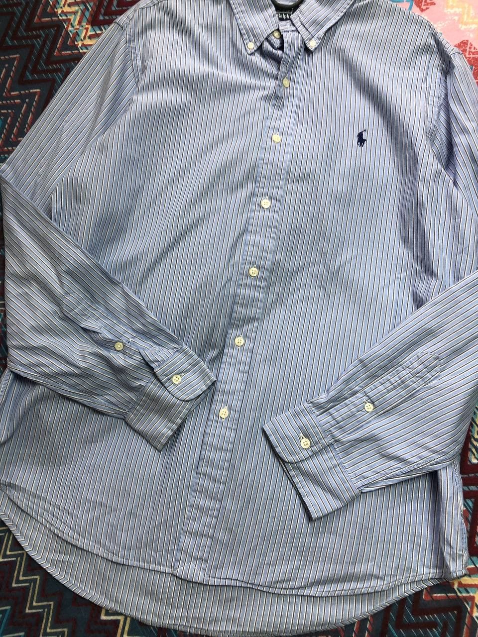 Polo Ralph Lauren × Ralph Lauren Vintage Ralph Lauren Striped Button Up Shirt Size US XL / EU 56 / 4 - 9 Thumbnail