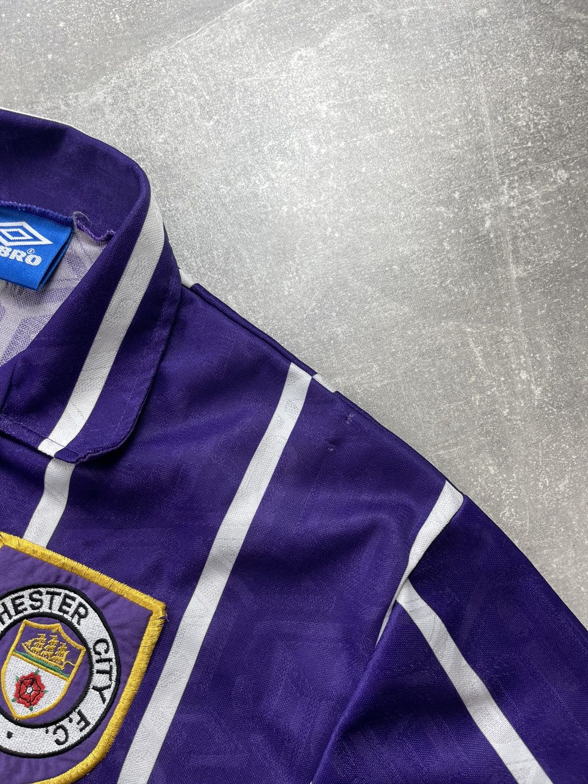 Umbro Vintage Manchester City Away 92 Shirt Umbro Brother Jersey Size US XL / EU 56 / 4 - 9 Thumbnail