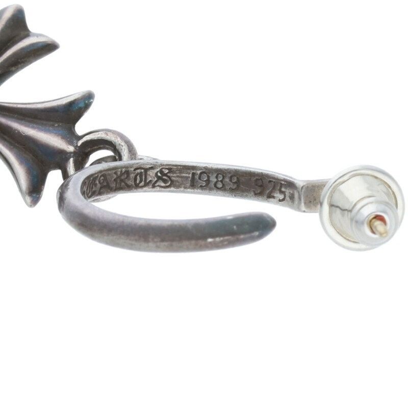 Chrome Hearts Chrome Hearts CH Cross Hoop Silver Earring Size ONE SIZE - 4 Thumbnail