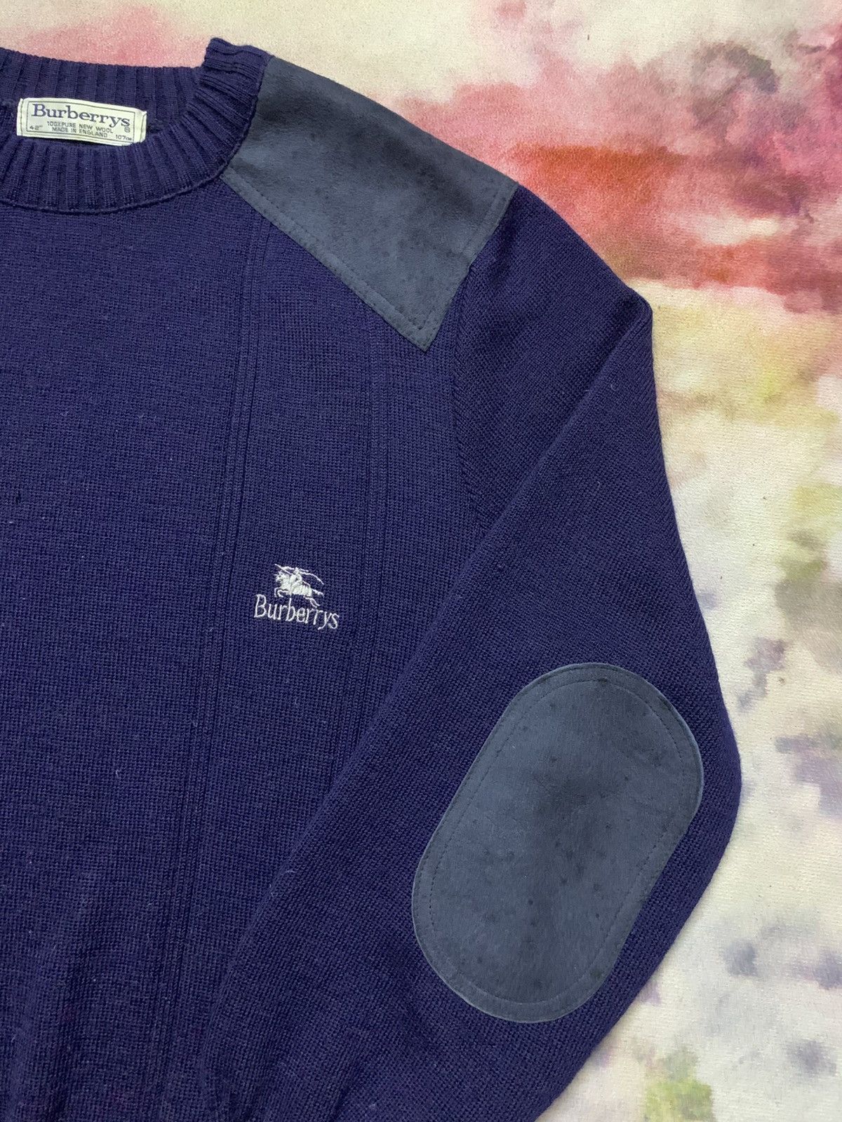 Burberry Prorsum Vintage 80’s Burberrys Knit Jumper Navy Size US M / EU 48-50 / 2 - 3 Thumbnail