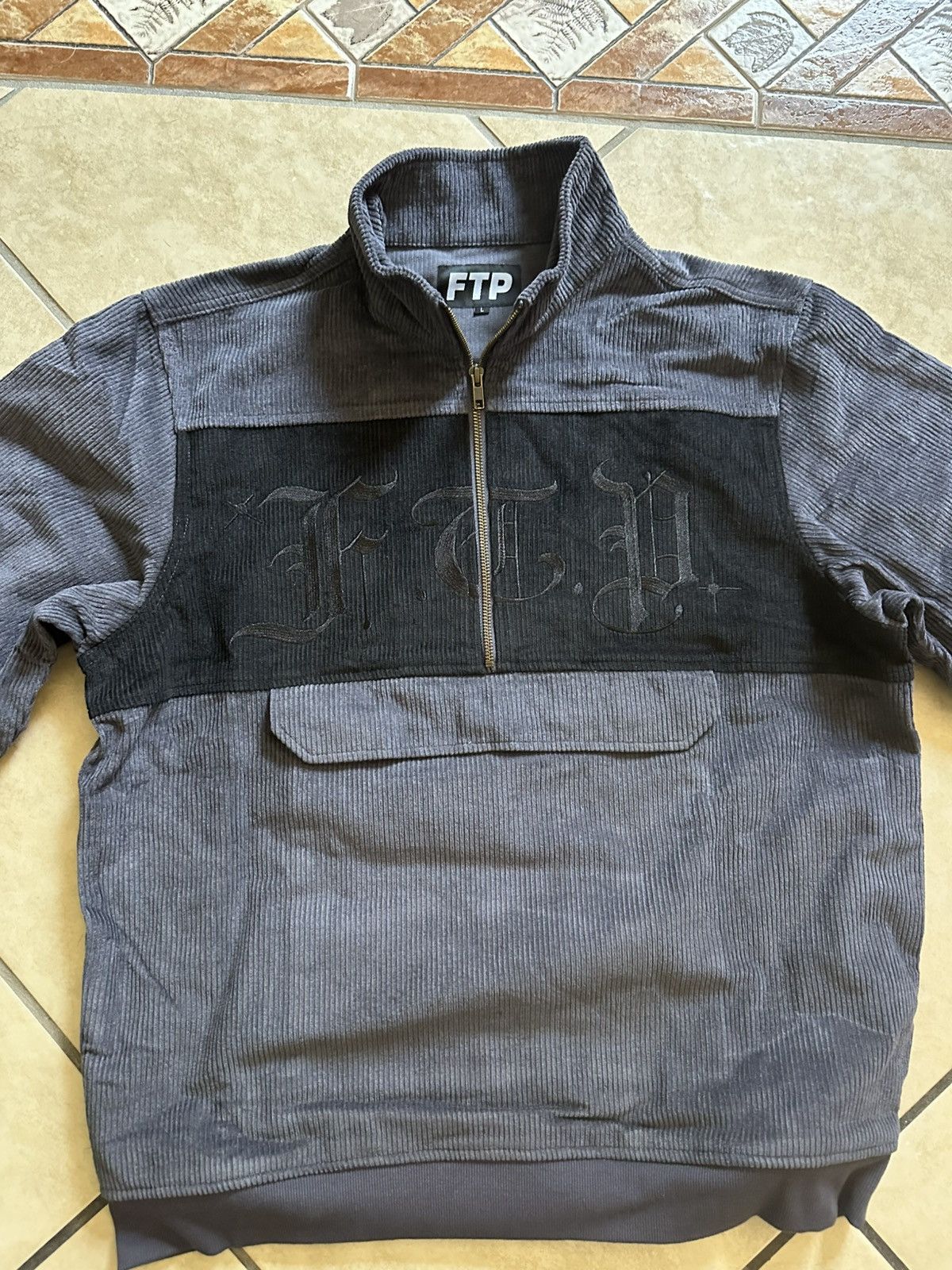 Other FTP Corduroy Old English Half Zip Jacket (Sample) Size US L / EU 52-54 / 3 - 1 Thumbnail