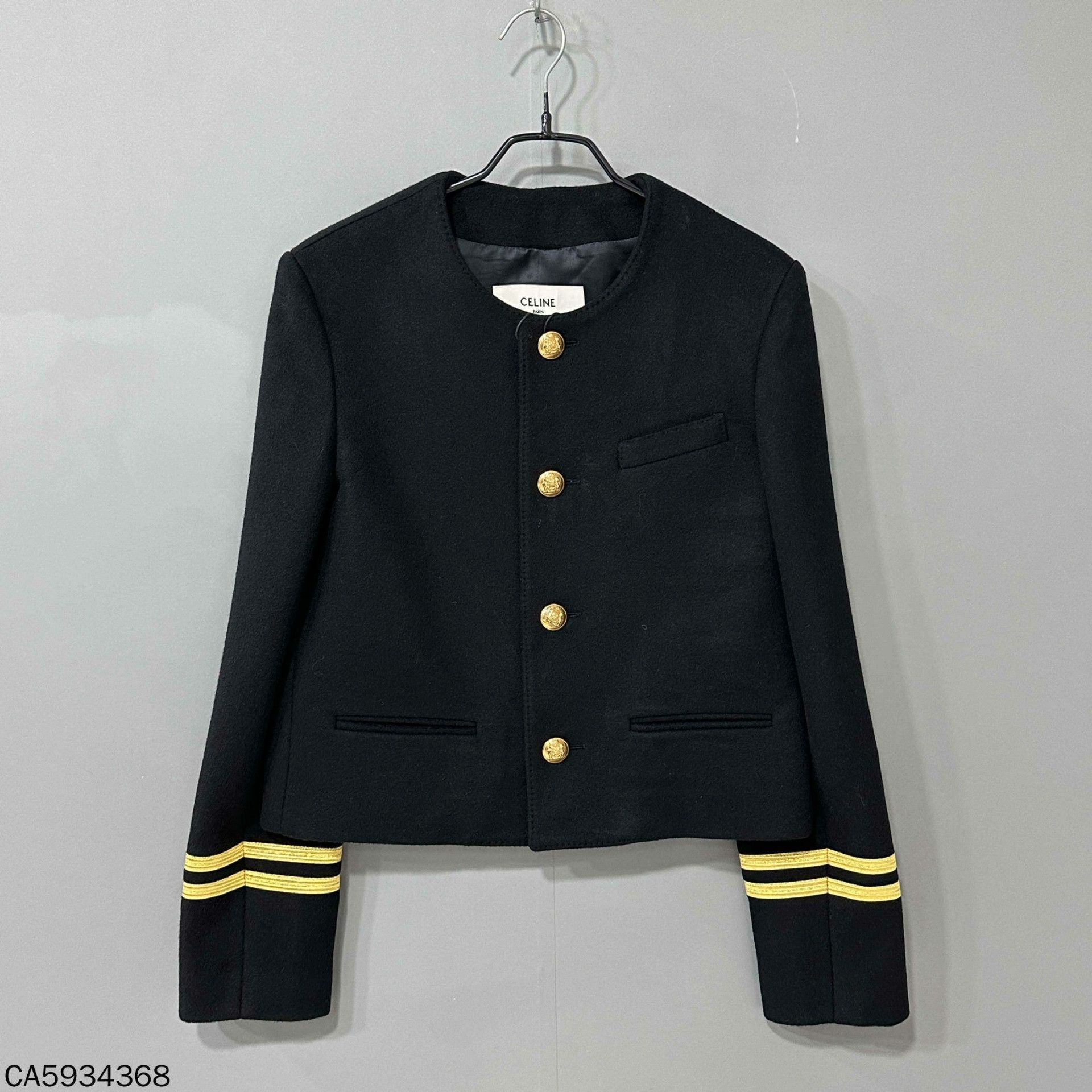 Celine Celine Cropped Gold Jacket S Women Size S / US 4 / IT 40 - 1 Thumbnail