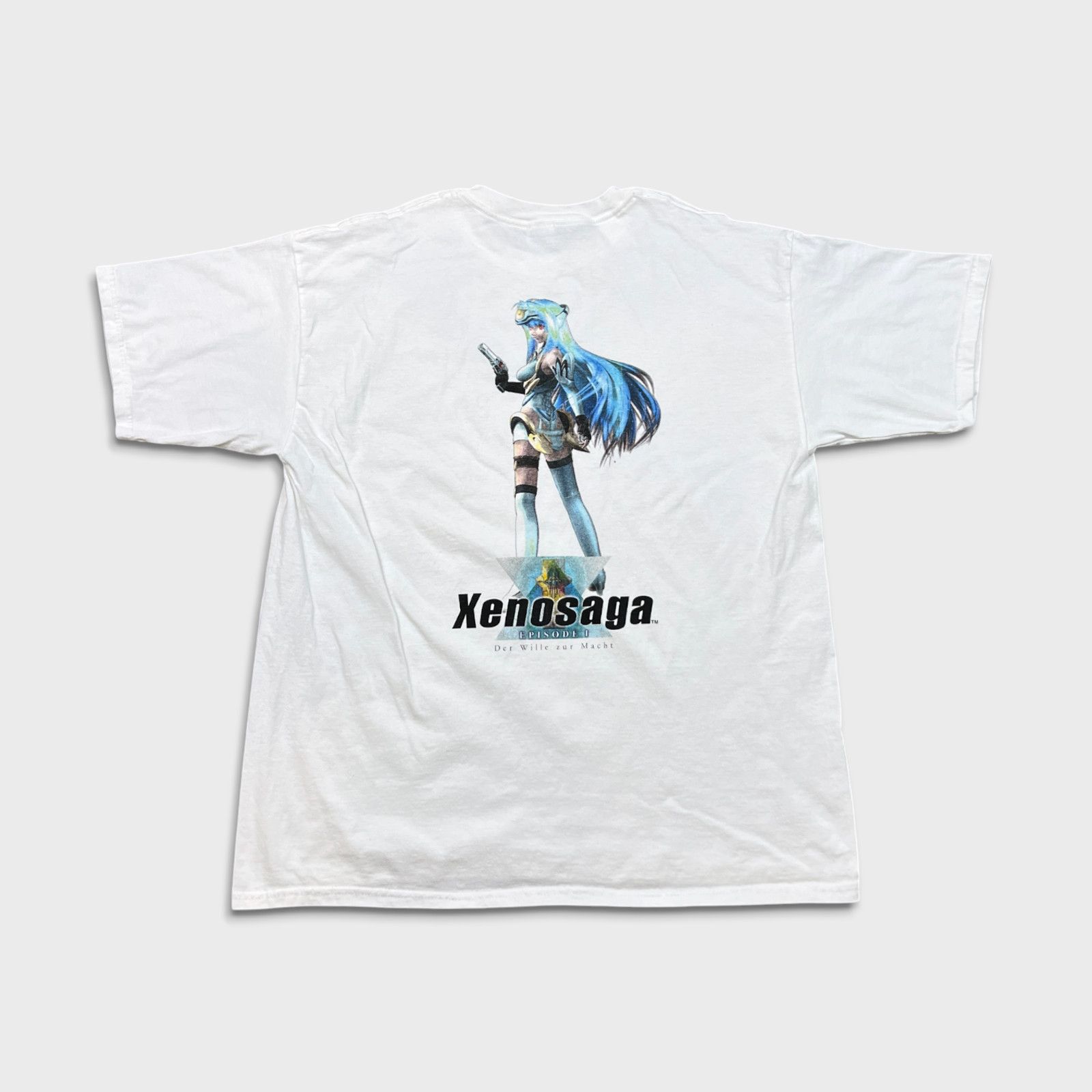 Playstation Vintage 2003 Namco Xenosaga T Shirt Episode 1 KOS-MOS Tee Size US XL / EU 56 / 4 - 1 Thumbnail