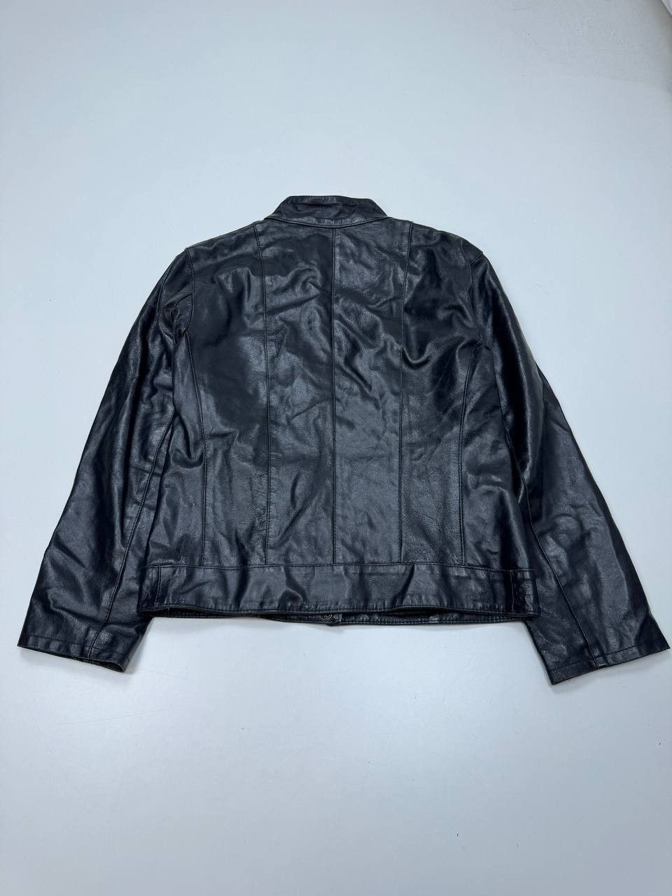 Vera Pelle Vintage leather biker jacket for women L Size L / US 10 / IT 46 - 8 Thumbnail