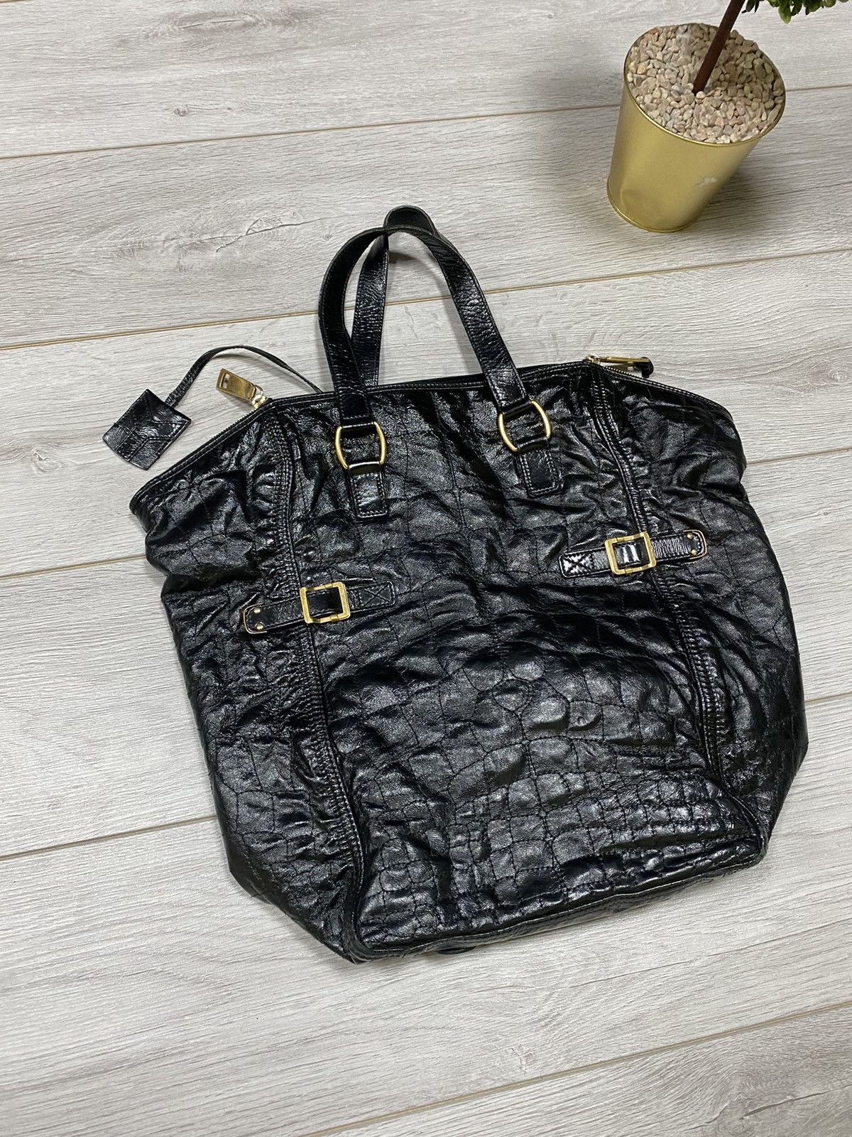 Yves Saint Laurent YSL Yves Saint Laurent Rive Gauche leather handle bag Size ONE SIZE - 11 Thumbnail