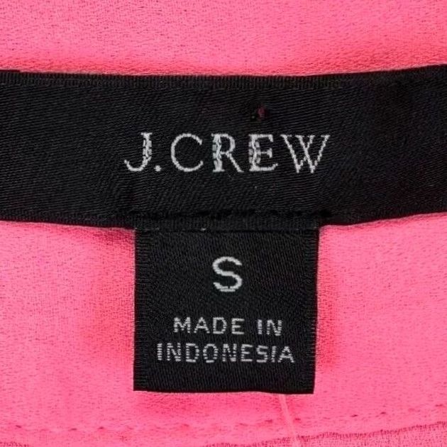 J.Crew J. Crew Shirt Womens Small Bright Pink V-Neck Sleeveless Blouse New with Tags Womens Small V-Neck Pink Solid 90s? Size S / US 4 / IT 40 - 4 Thumbnail