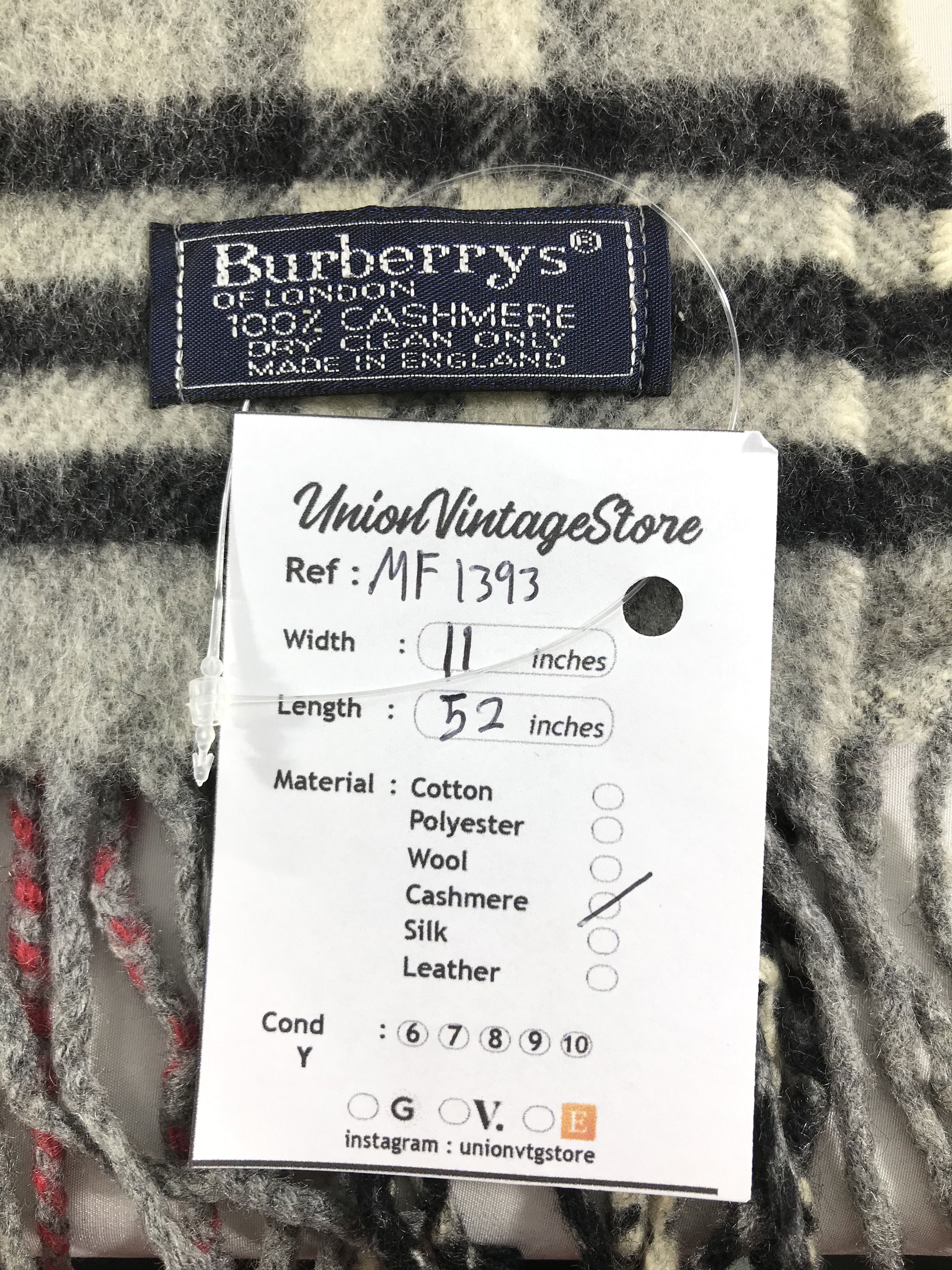 Burberry Vintage Burberry Scarf/Muffler/Neckwear MF1393 Size ONE SIZE - 8 Thumbnail