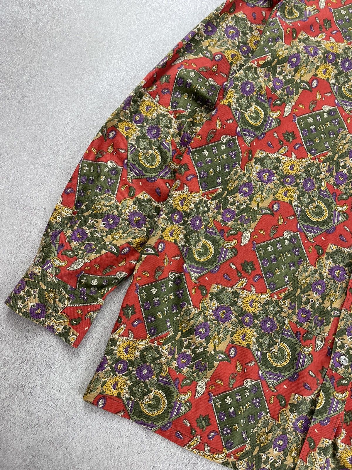 Valentino Vintage Valentino Floral Long Sleeve Short Size 42 Size US XL / EU 56 / 4 - 3 Thumbnail