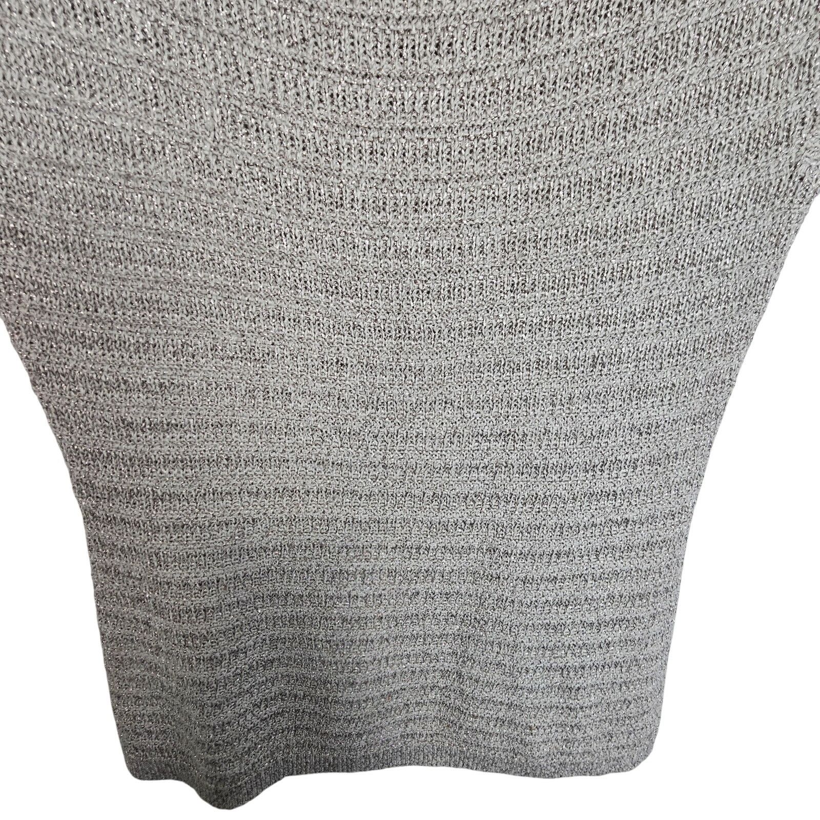 White House Black Market White House Black Market Metallic Knit Pullover Sweater XS Size XS / US 0-2 / IT 36-38 - 4 Thumbnail