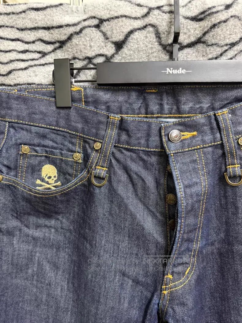 Mastermind Japan mastermind JAPAN size M Blue-Gold Thread Double-Waist Jean Size US 27 - 5 Thumbnail