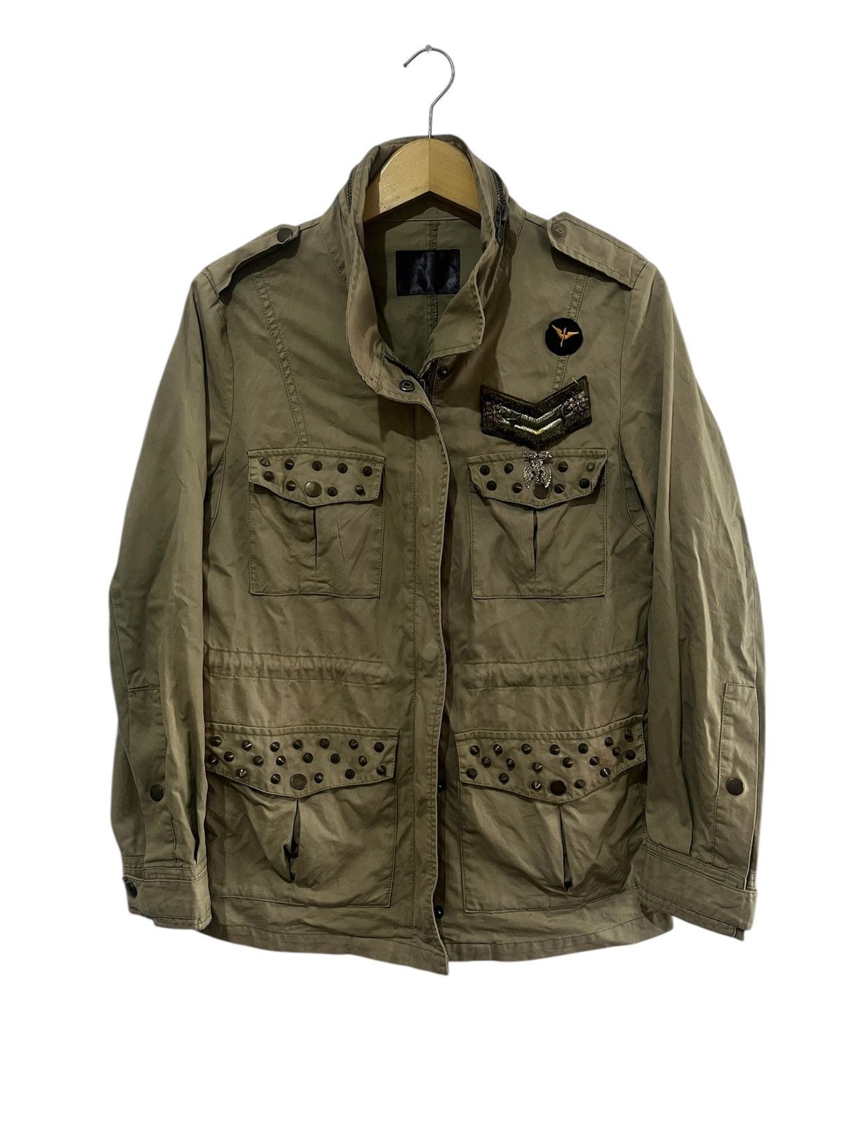 Japanese Brand Vtg Jessi New York Army Fatigue Field Jacket Studded Size US M / EU 48-50 / 2 - 1 Thumbnail