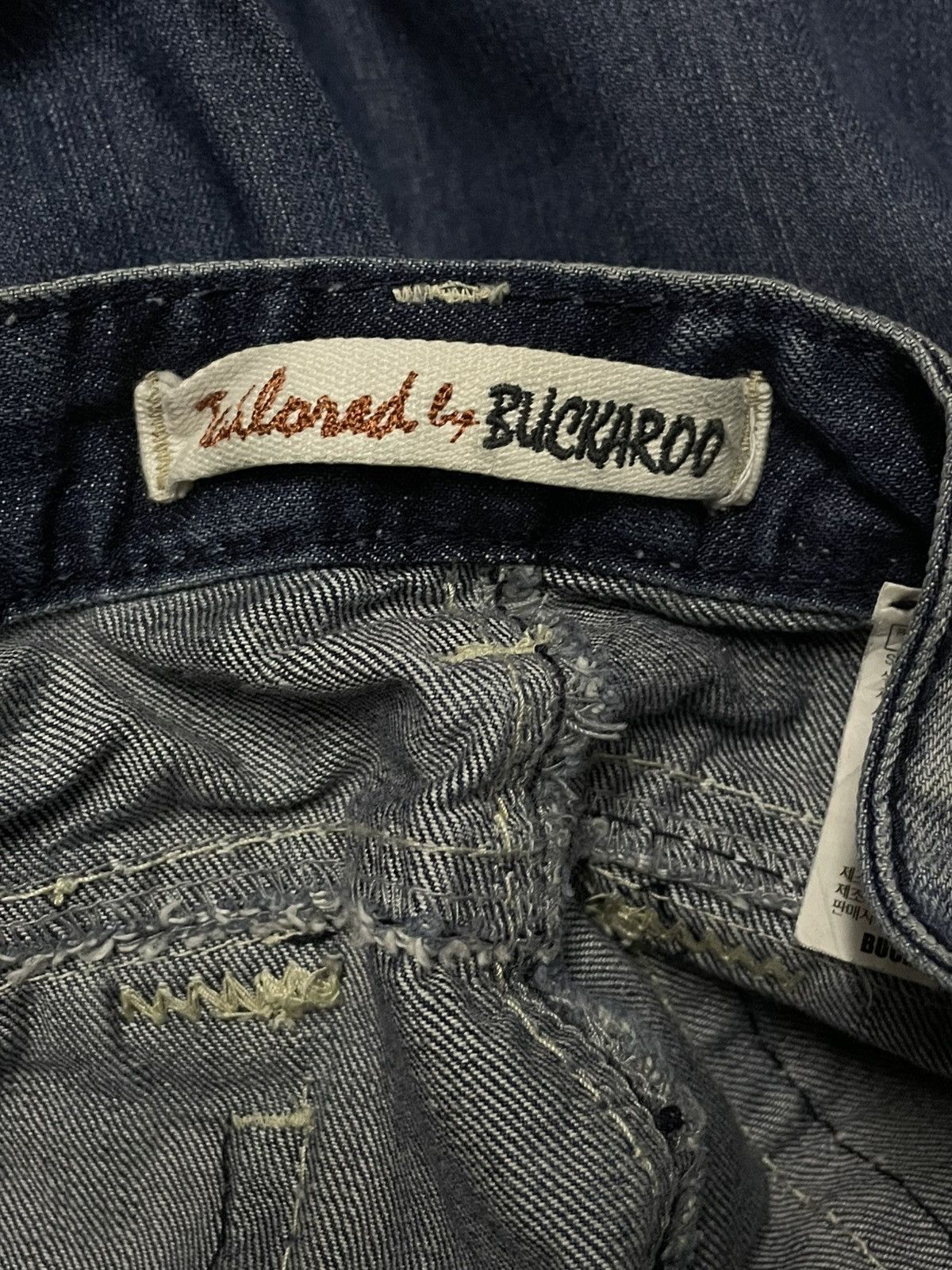 Designer × Japanese Brand × Vintage Vintage 90s Japan Designer Buckaroo Distressed Flared Denim Size US 30 / EU 46 - 15 Thumbnail