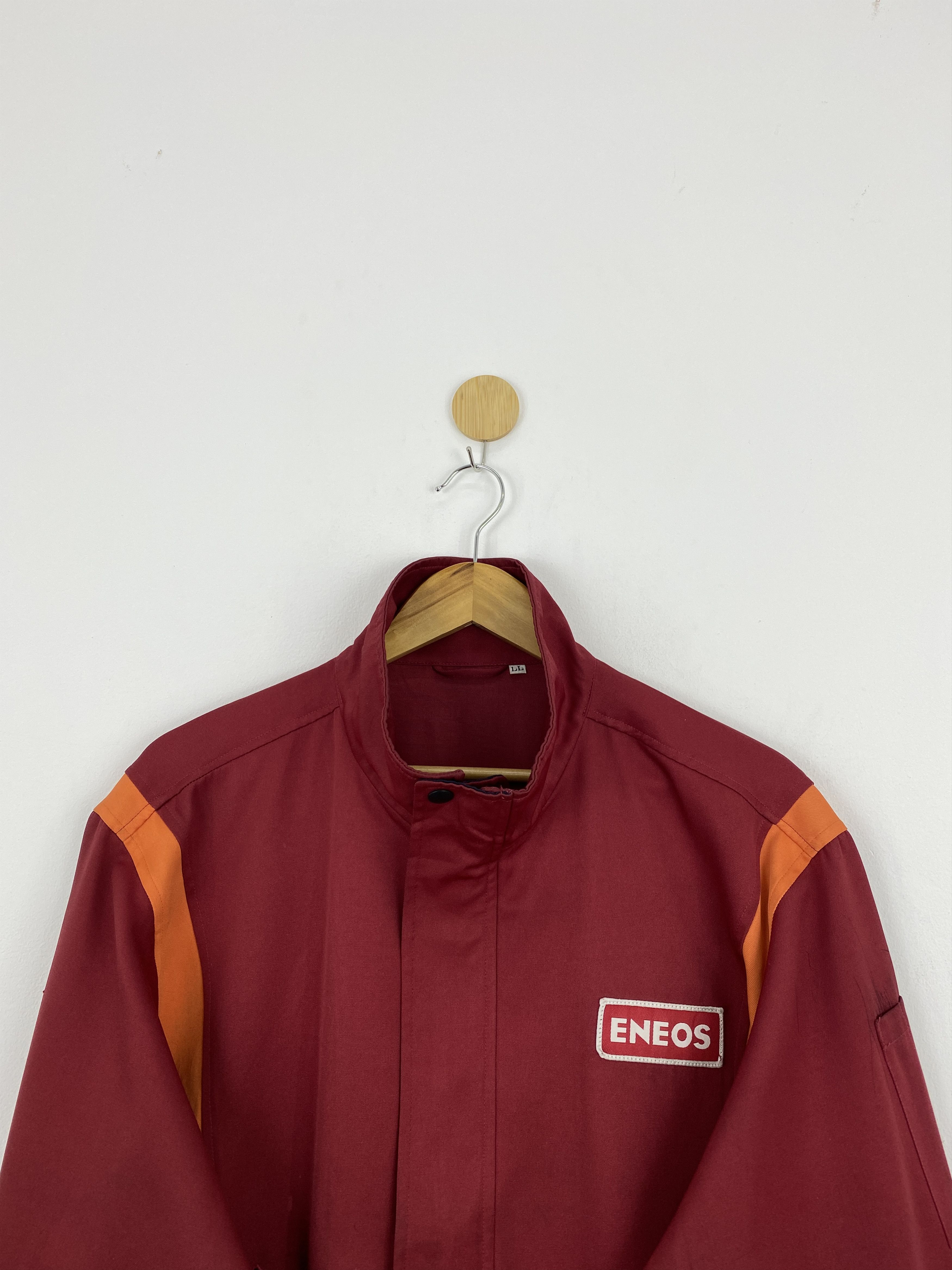 Japanese Brand Vintage Eneos Initial D Movie Worker Denim Jacket J1755 Size US XL / EU 56 / 4 - 2 Thumbnail