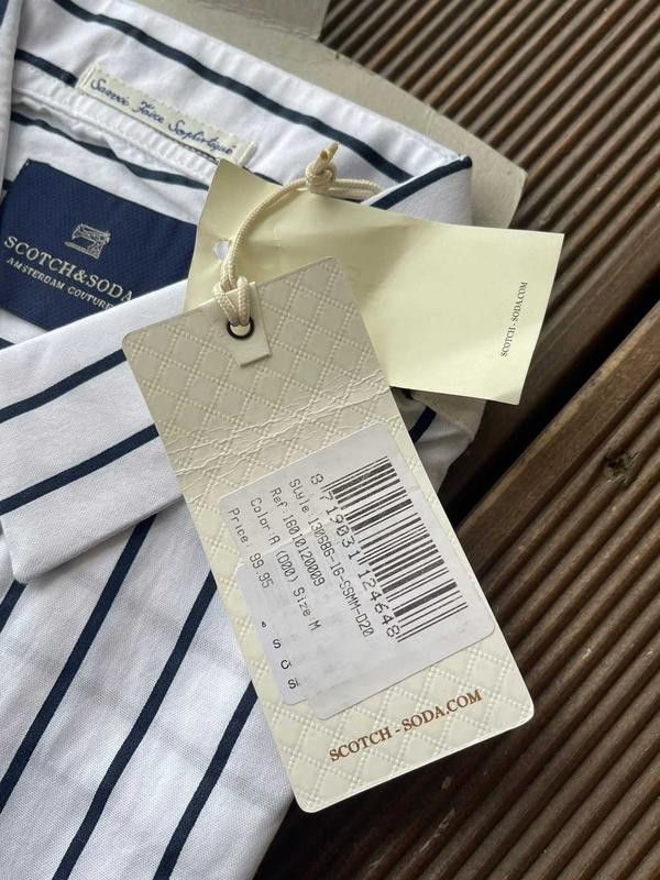 Scotch & Soda Scotch&Soda Long Fit button Shirt Striped White M / XL Size US M / EU 48-50 / 2 - 5 Thumbnail