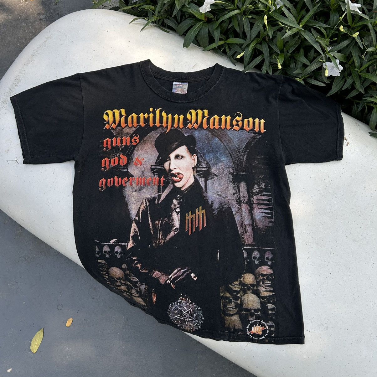 Band Tees Marilyn Manson Y2K Vintge Size US XL / EU 56 / 4 - 1 Thumbnail