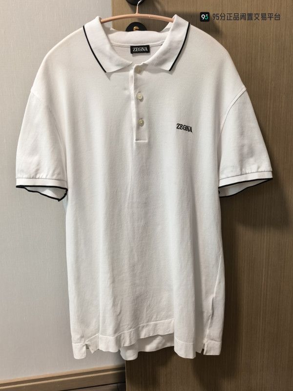 Ermenegildo Zegna Zegna Letter Embroidery Polo Collar Short Sleeve Polo Size US L / EU 52-54 / 3 - 1 Thumbnail