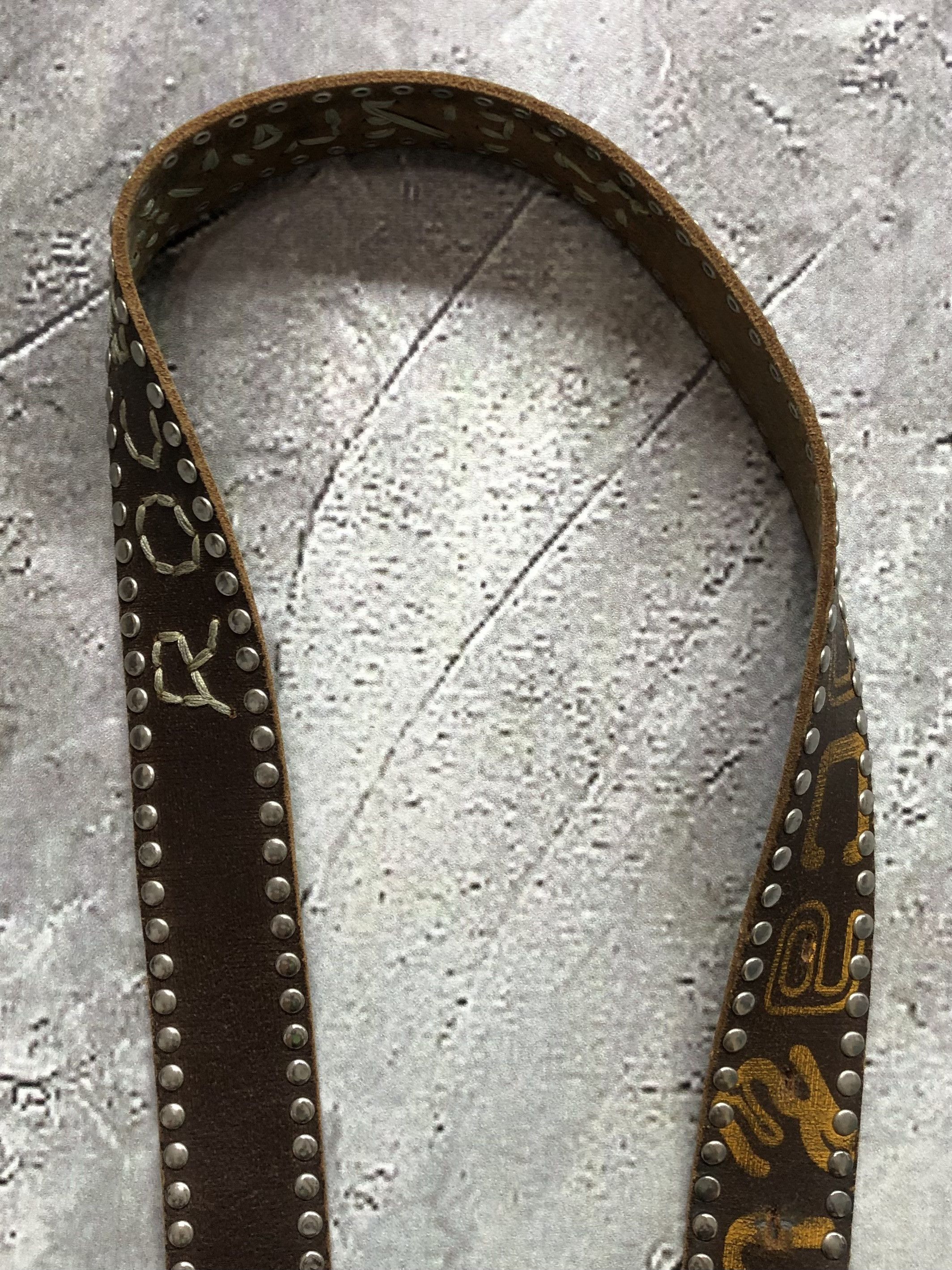 Vintage Vintage Leather Belt Size ONE SIZE - 3 Thumbnail