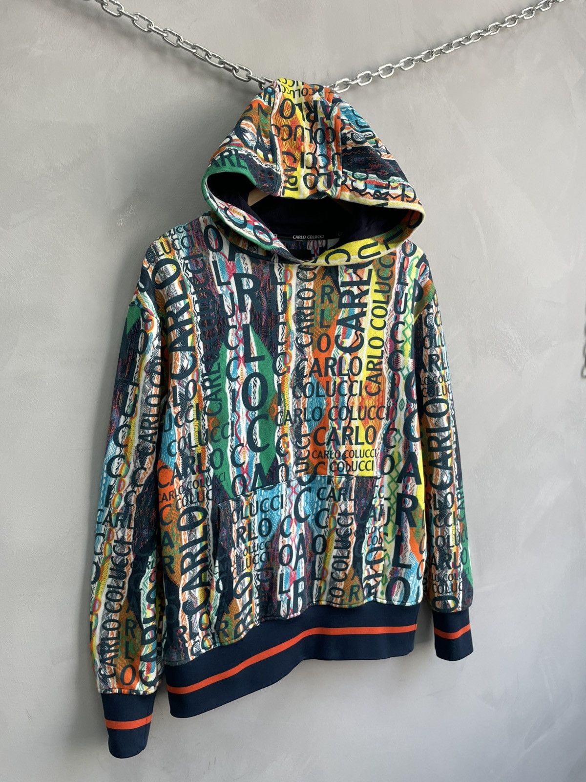 Carlo Colucci Over print carlo colucci hoodie y2k hype japanese Size US M / EU 48-50 / 2 - 2 Thumbnail