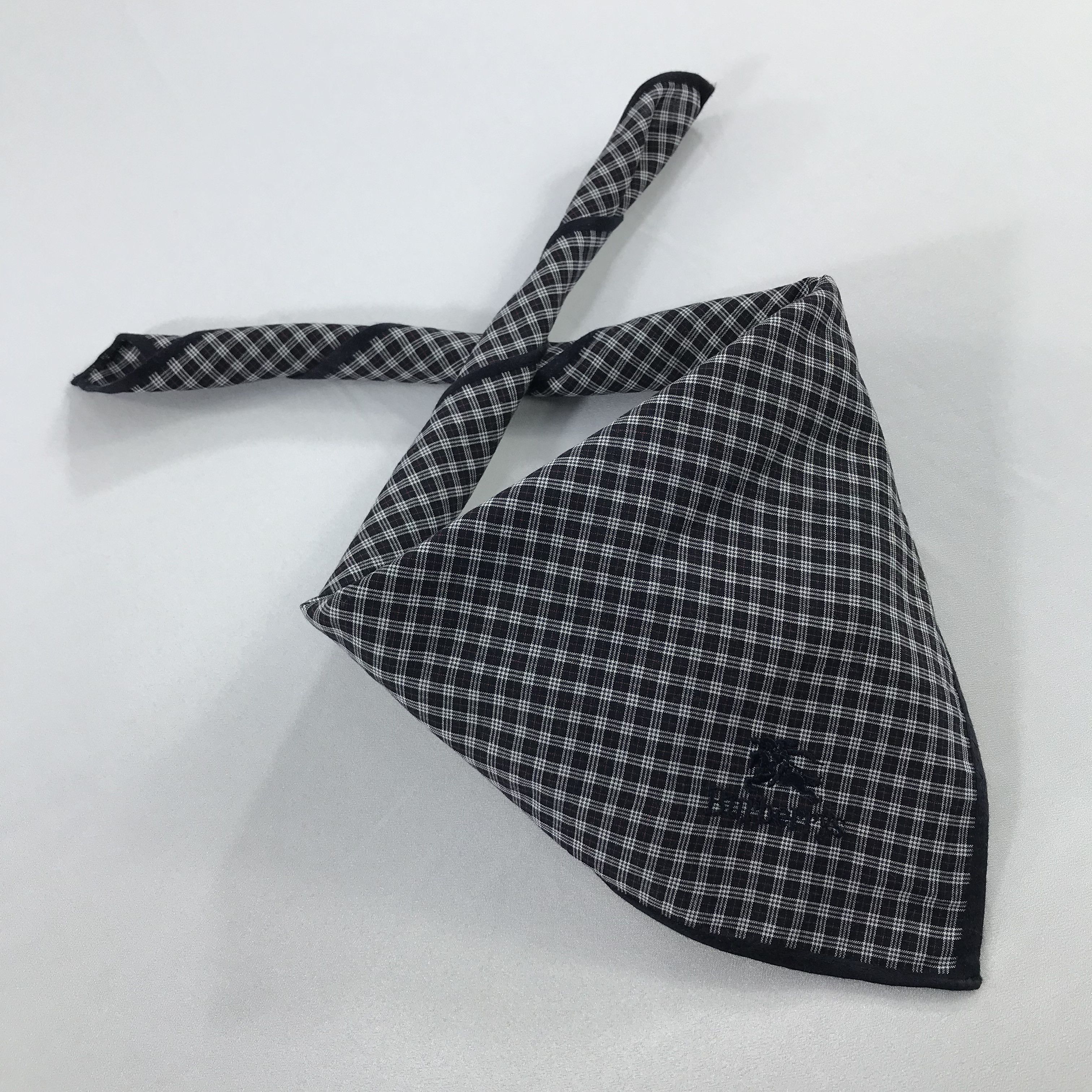 Burberry × Vintage Burberry Bandana / Handkerchief / Neckerchief - S2119 Size ONE SIZE - 4 Thumbnail