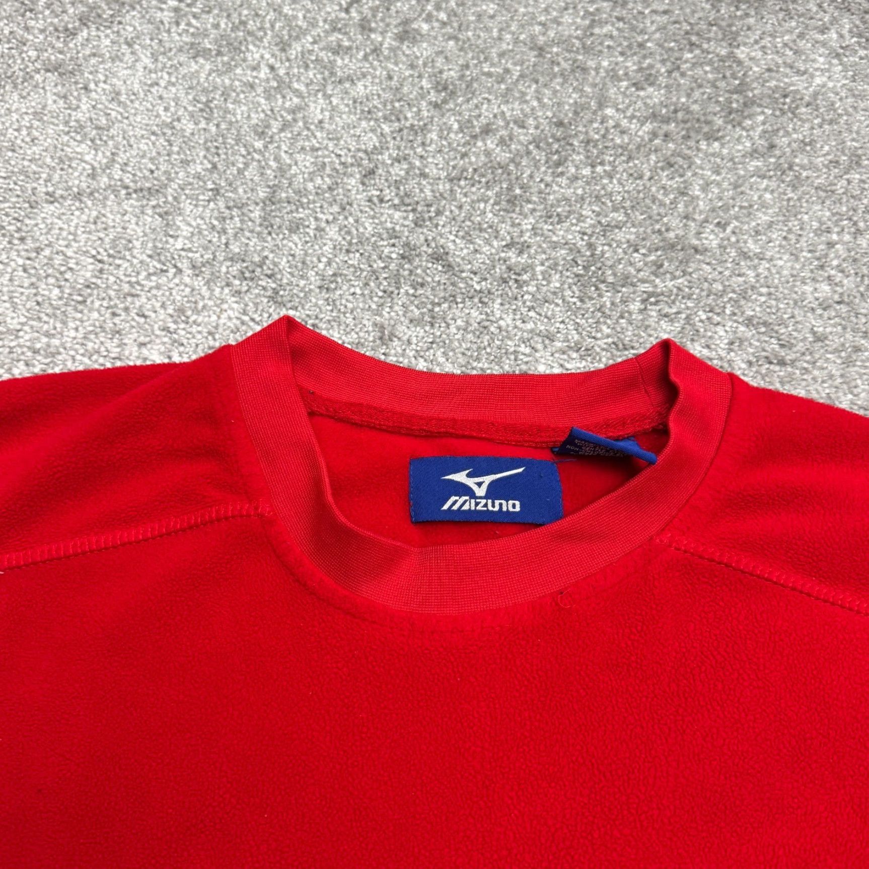 Mizuno Mizuno Vintage Y2K Pullover Sweatshirt Mens Large Red White Fleece Crew Outdoor Shirt Size US L / EU 52-54 / 3 - 3 Thumbnail