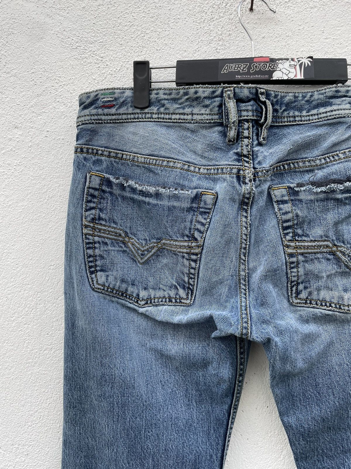 Diesel Vintage Y2K Diesel Flare Denim Jeans Size US 36 / EU 52 - 13 Thumbnail