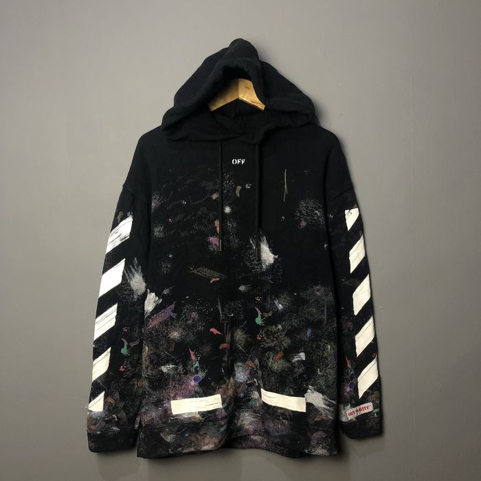 Off white diag spray hot sale hoodie