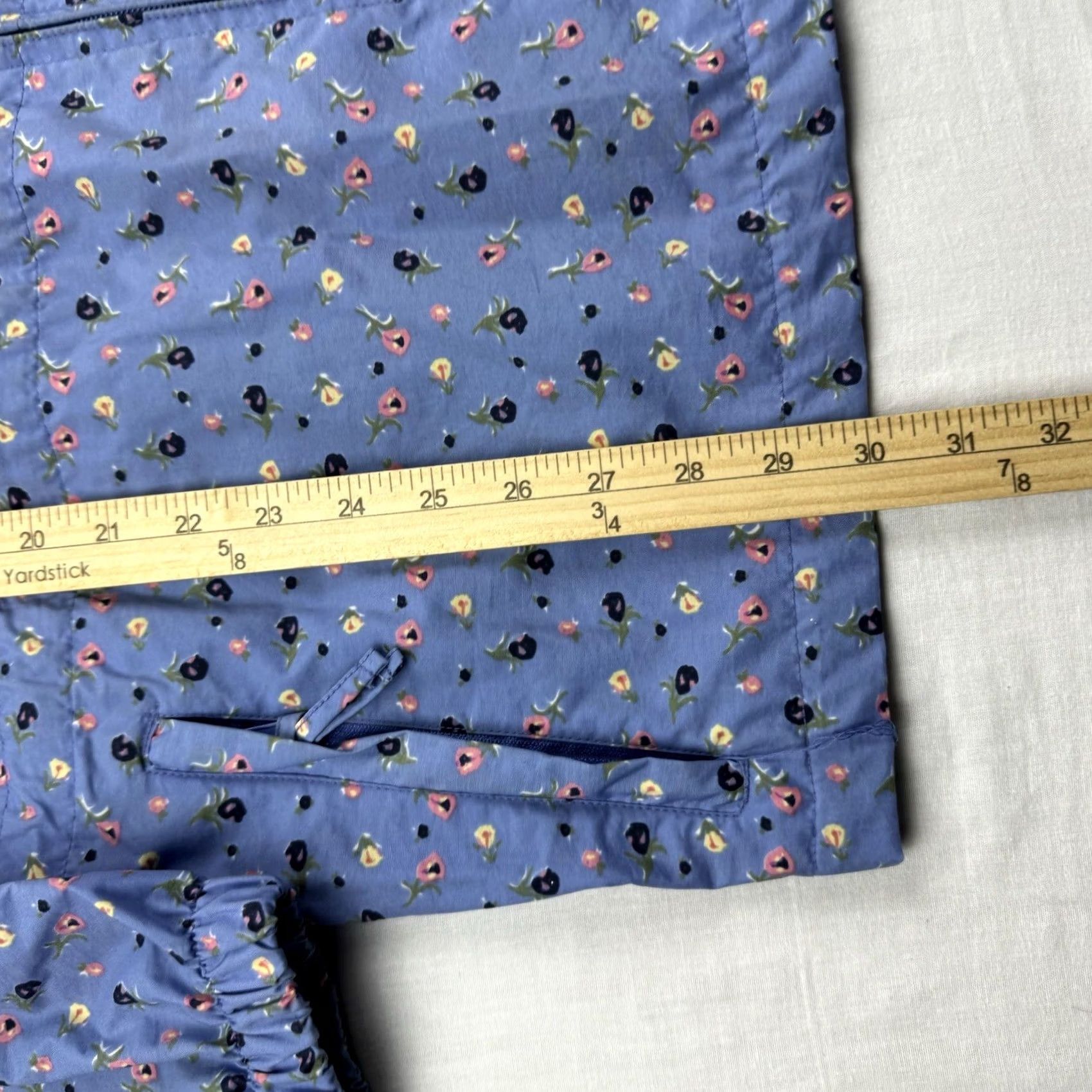 Northern Reflections VINTAGE Northern Reflections Jacket Womens Large Blue Flower 90s Windbreaker Size L / US 10 / IT 46 - 7 Thumbnail