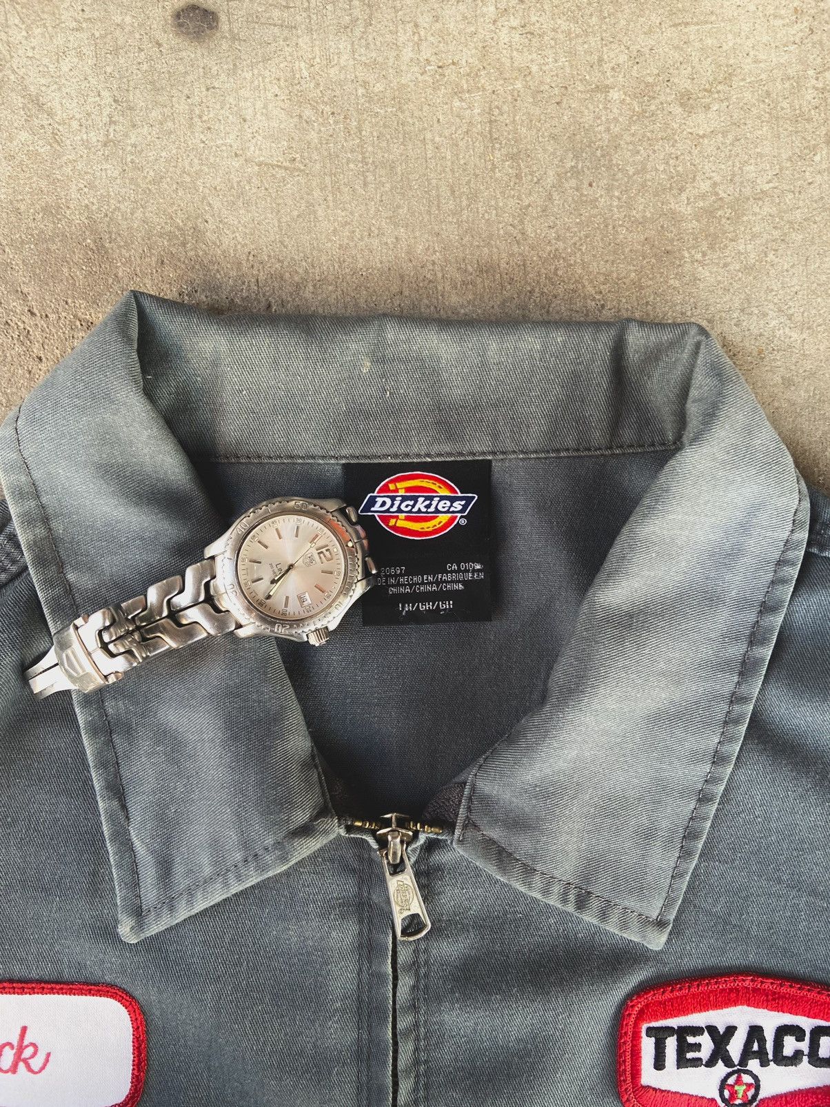 Dickies × Vintage Dickies jacket original Texus station patchwork. Size US M / EU 48-50 / 2 - 4 Thumbnail