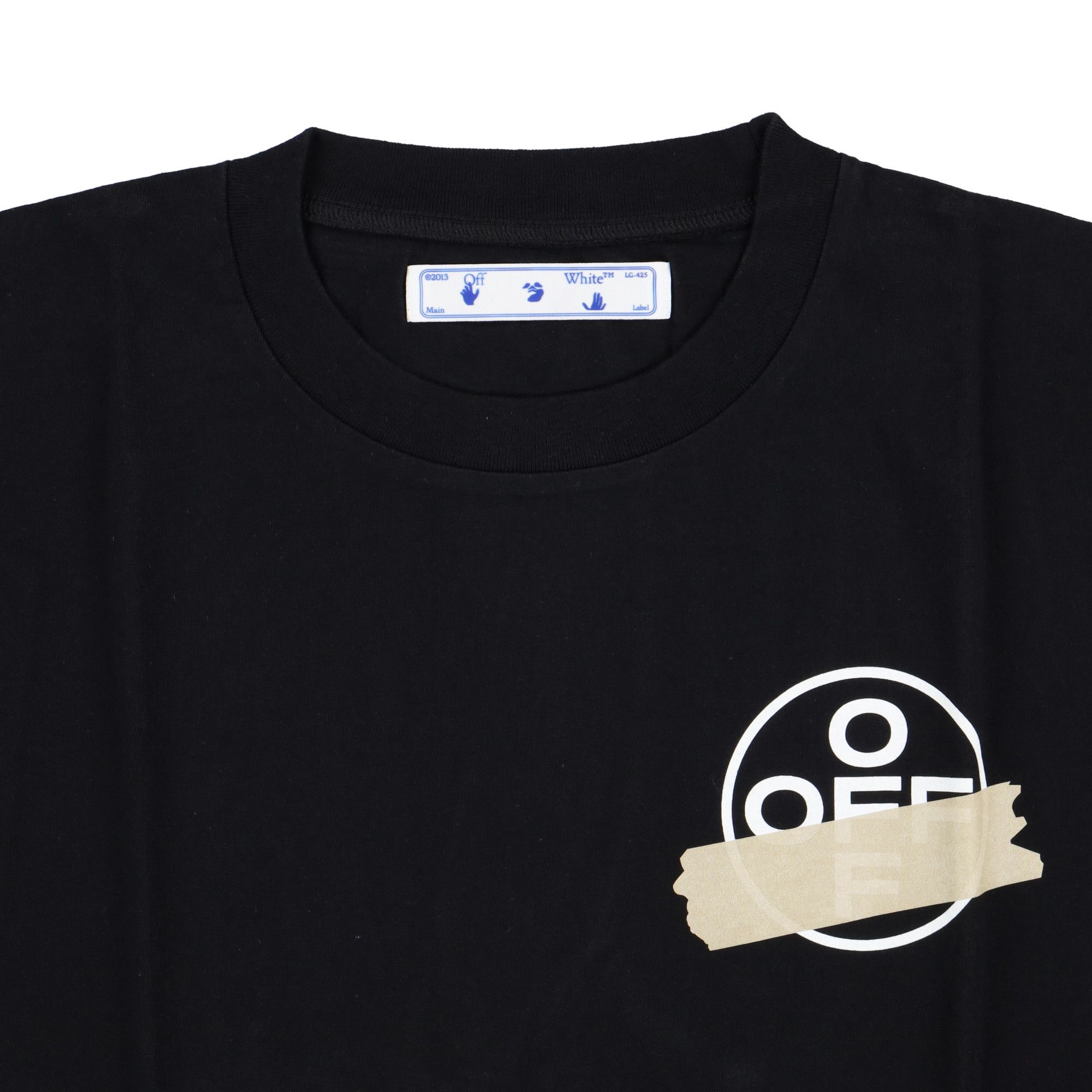 Off-White Black Tape Arrows Logo Oversized T-Shirt Size US L / EU 52-54 / 3 - 6 Thumbnail